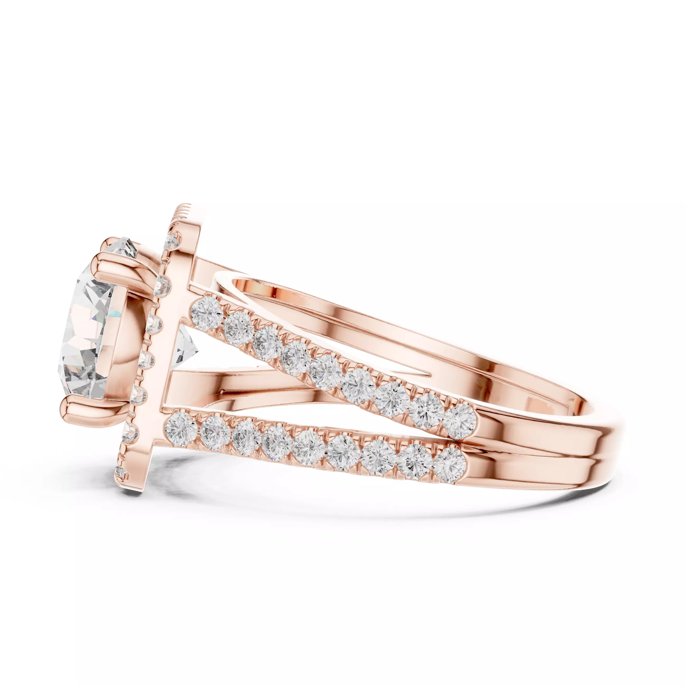 Solitaire Ring 3dm stl renders animation videos details  3D print model_5