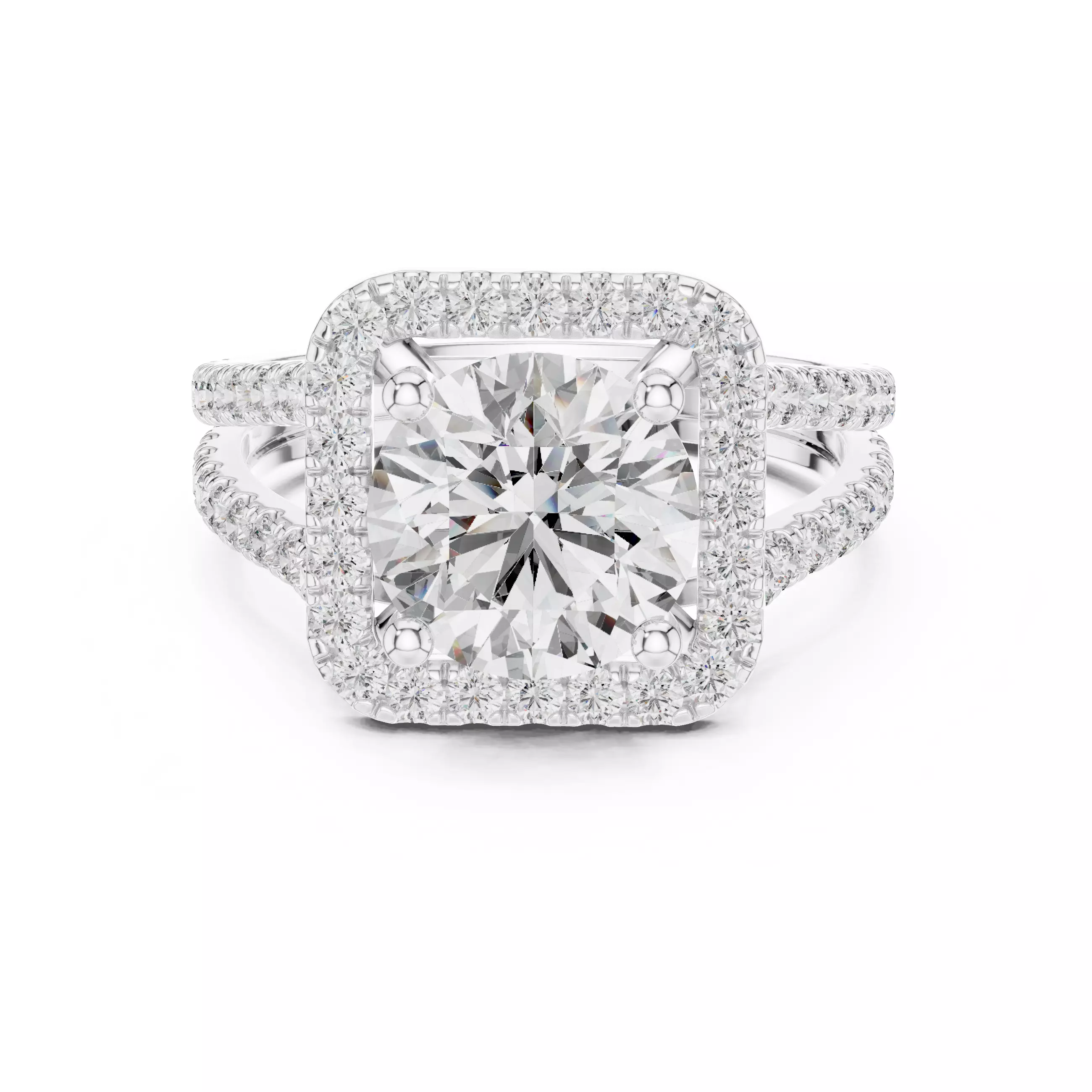 Solitaire Ring 3dm stl renders animation videos details  3D print model_9