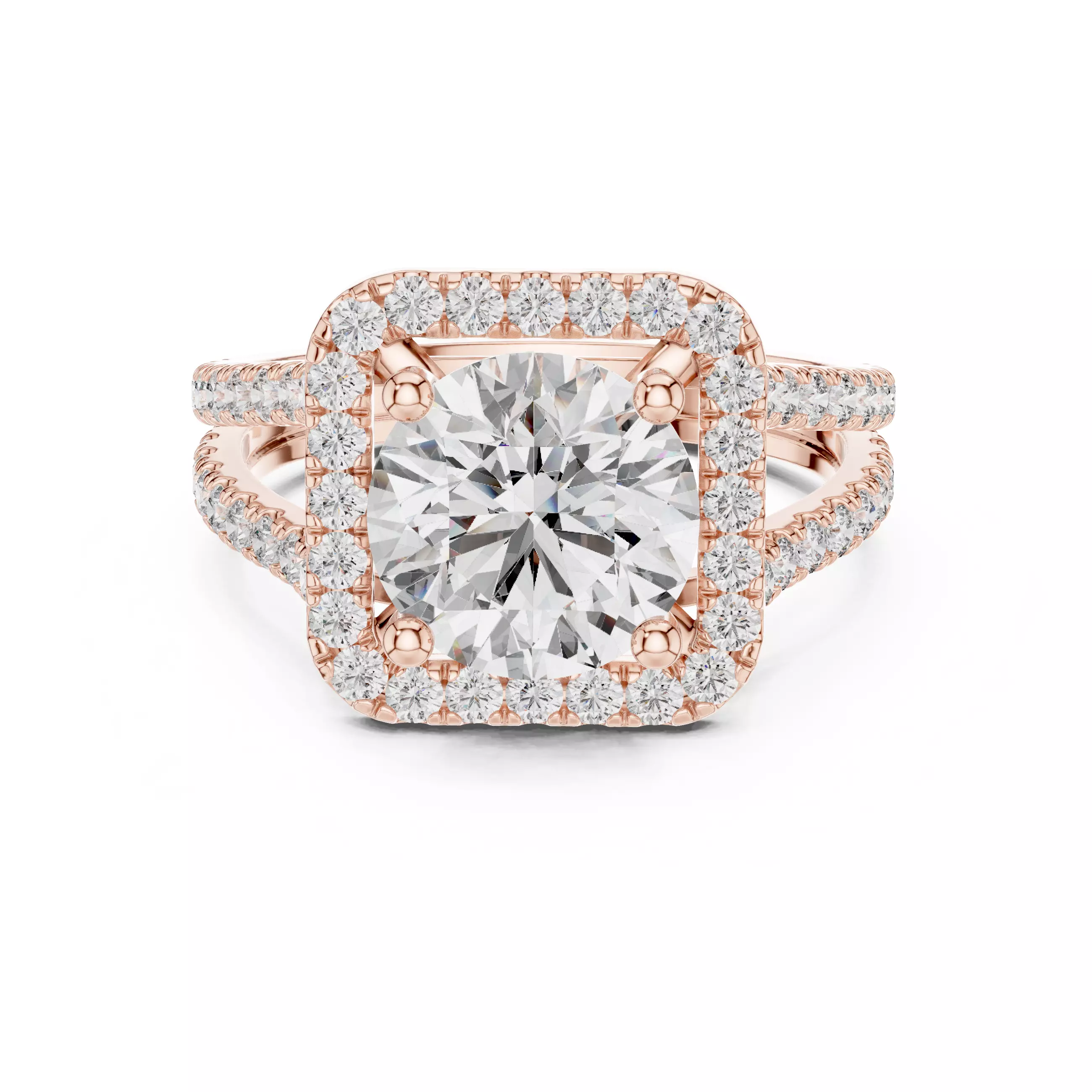 Solitaire Ring 3dm stl renders animation videos details  3D print model_0