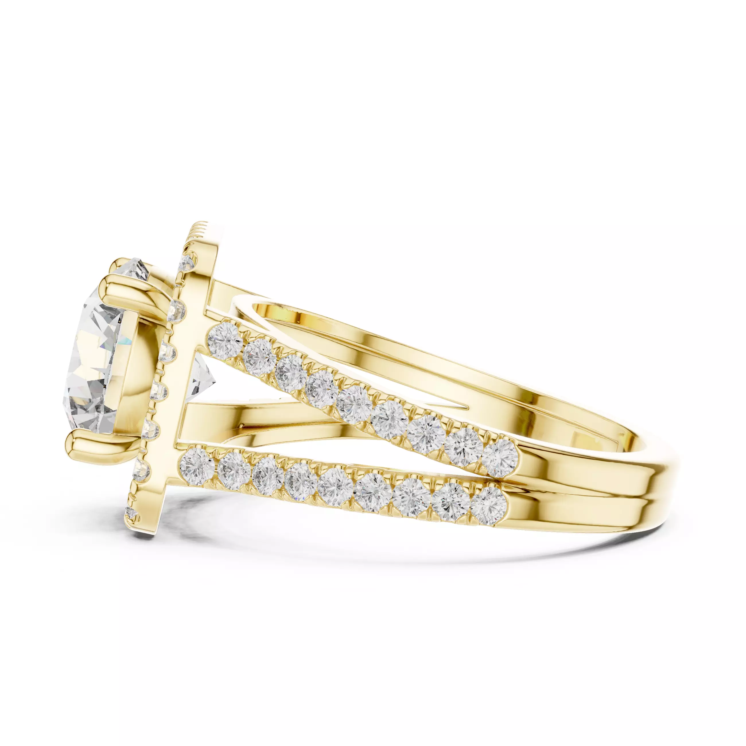 Solitaire Ring 3dm stl renders animation videos details  3D print model_12