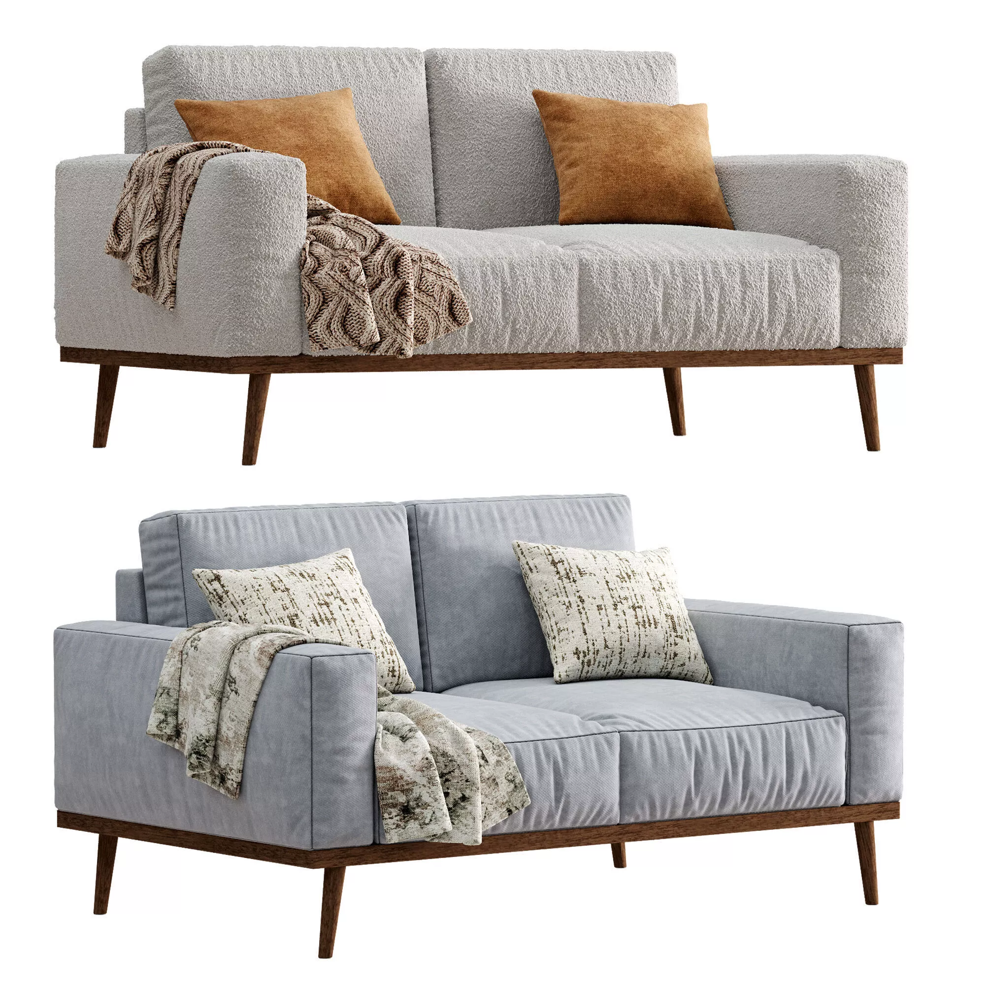 Rhett Loveseat By Article 3D model