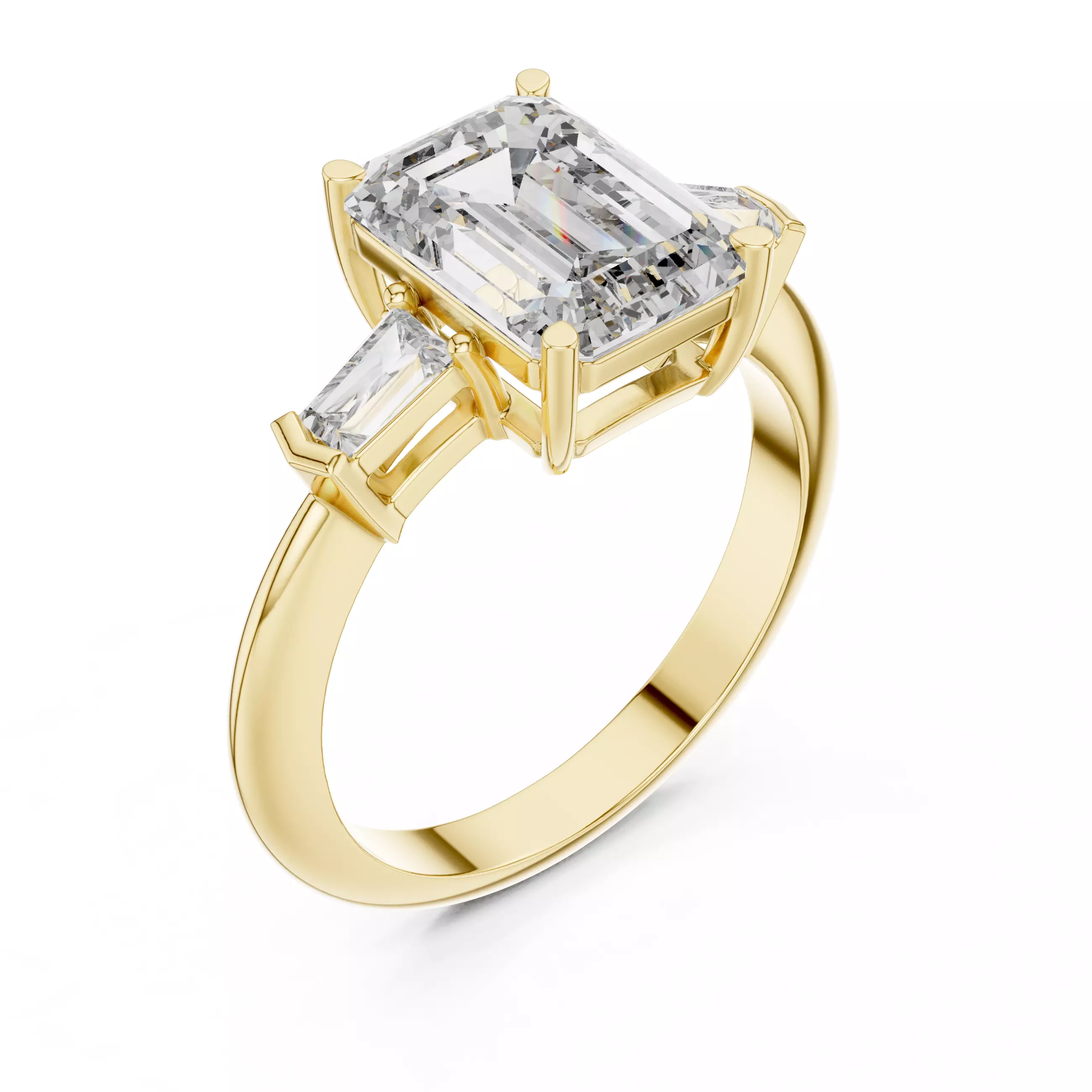 Solitaire Ring 3dm stl renders animation videos details  3D print model_11