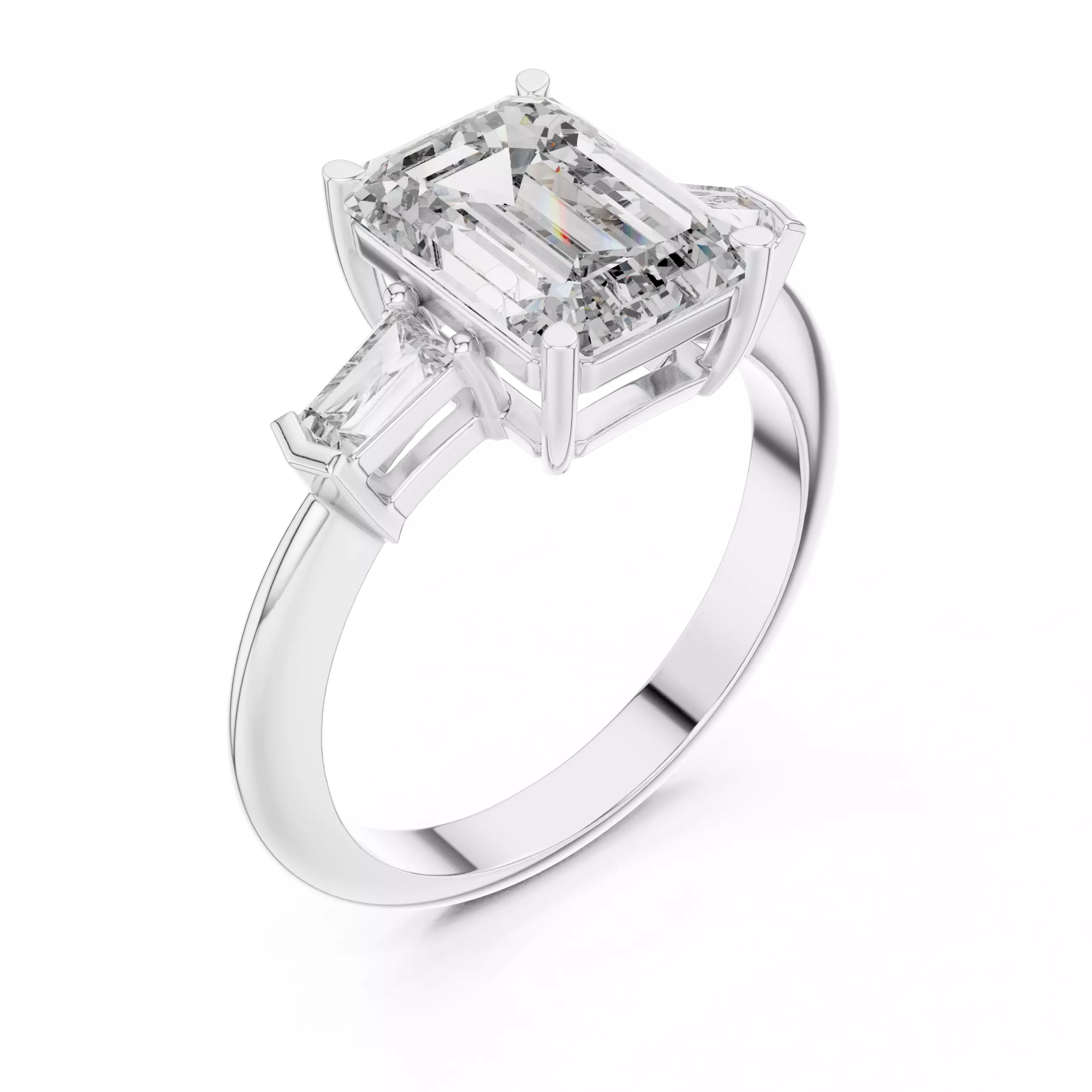 Solitaire Ring 3dm stl renders animation videos details  3D print model_7