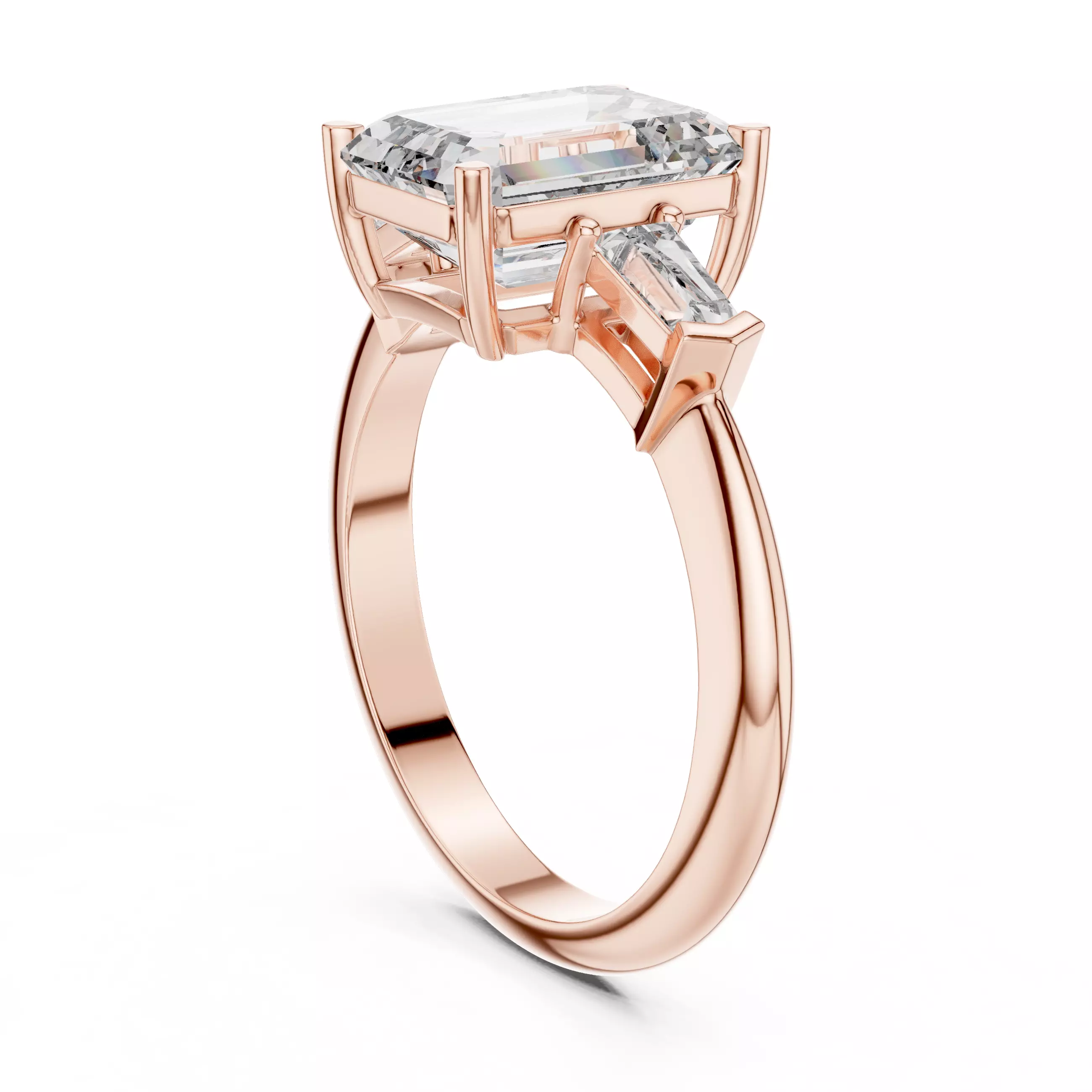 Solitaire Ring 3dm stl renders animation videos details  3D print model_3