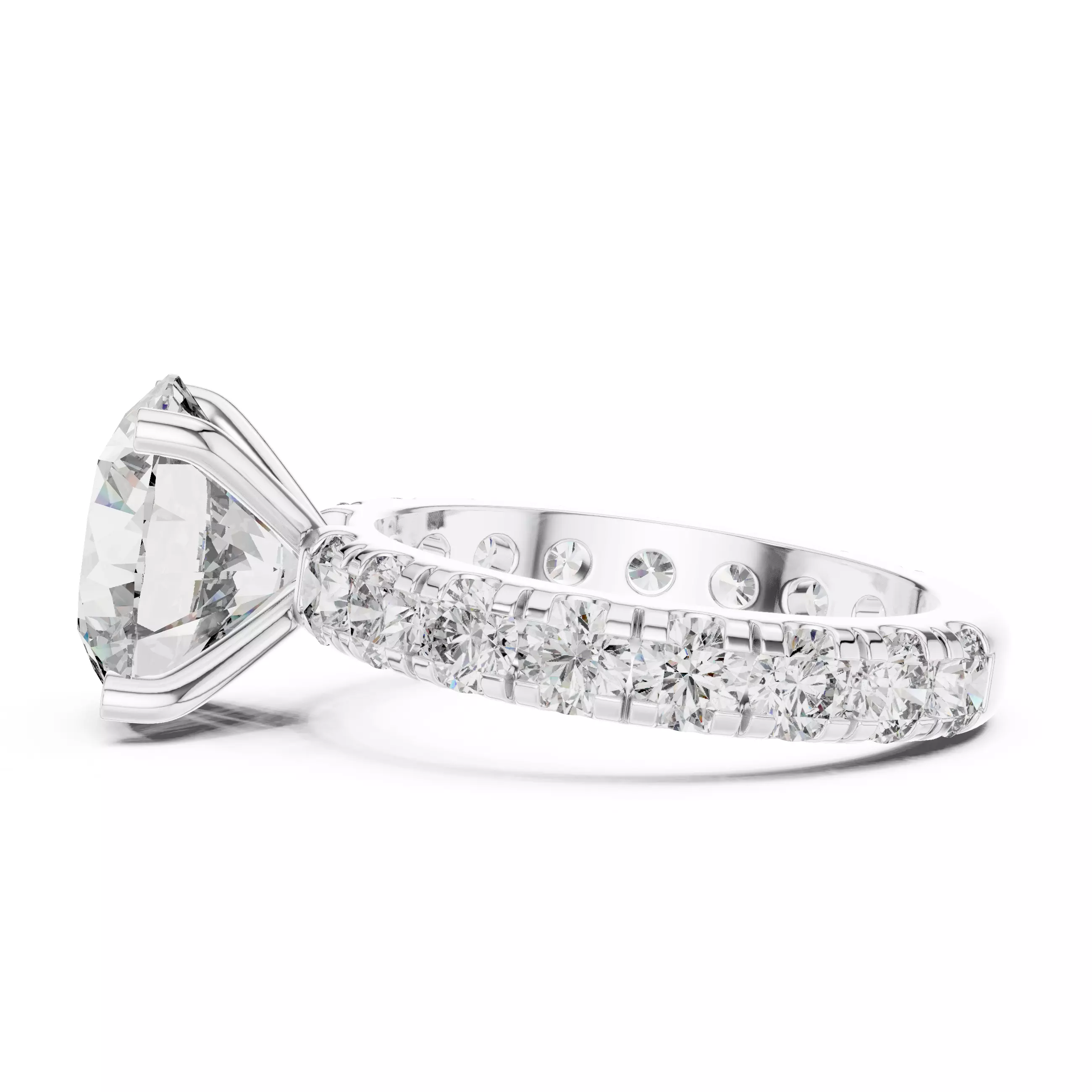 Solitaire Ring 3dm stl renders animation videos details  3D print model_8