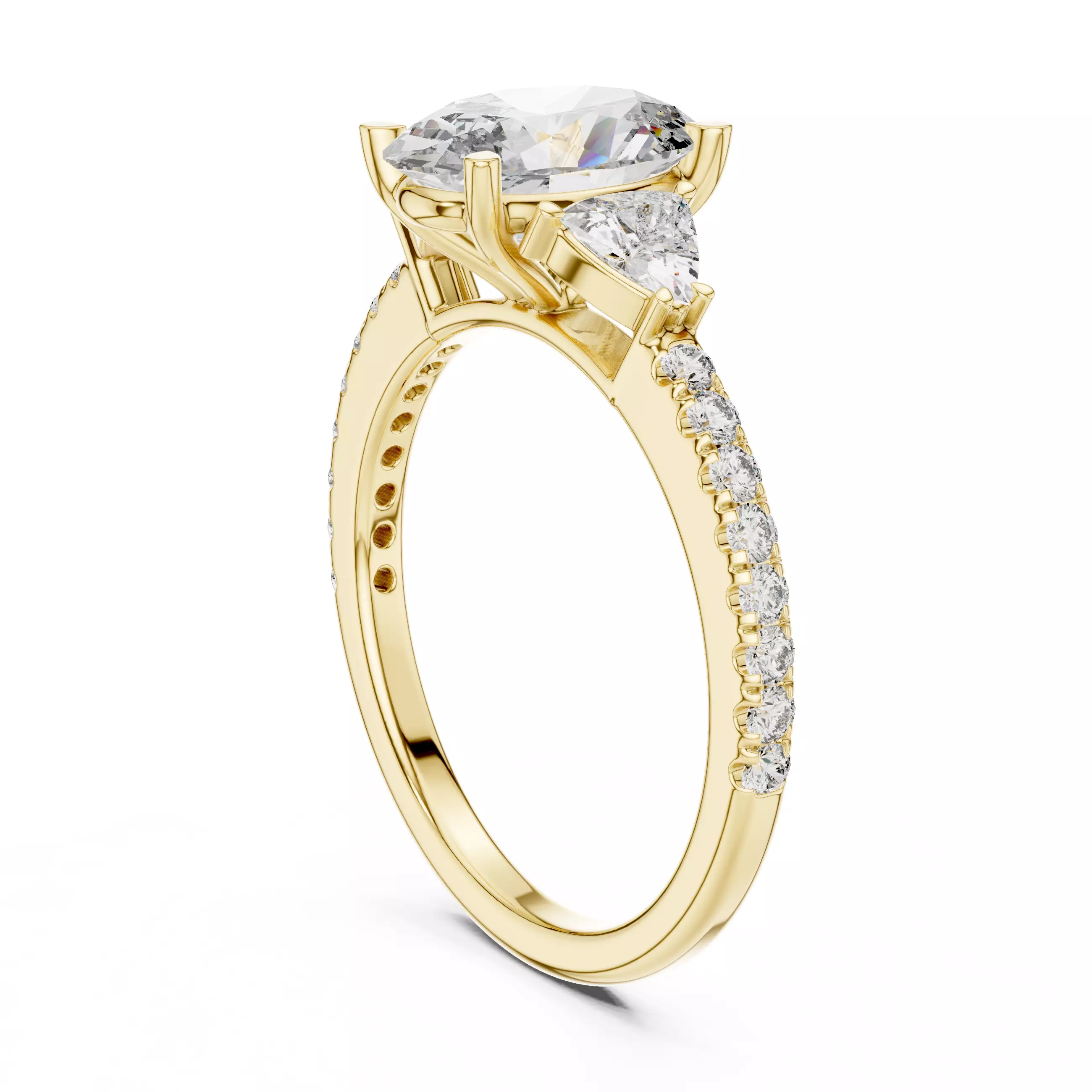 Solitaire Ring 3dm stl renders animation videos details 3D print model_10