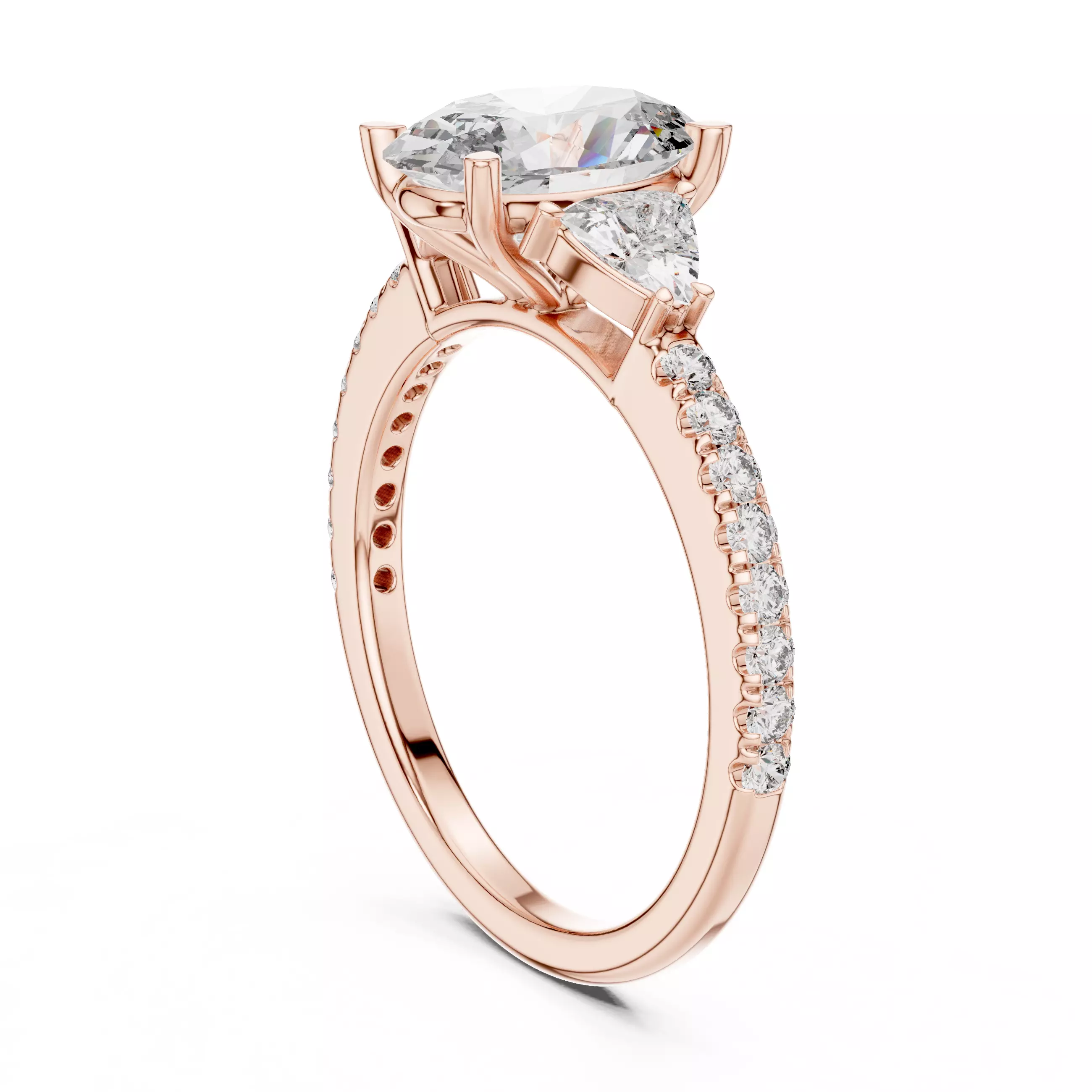 Solitaire Ring 3dm stl renders animation videos details 3D print model_3