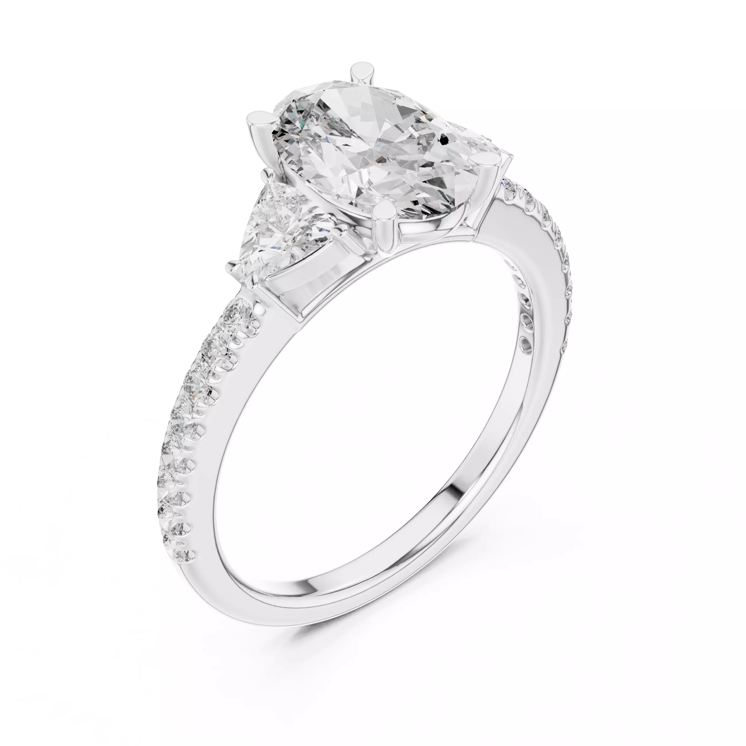 Solitaire Ring 3dm stl renders animation videos details 3D print model_7