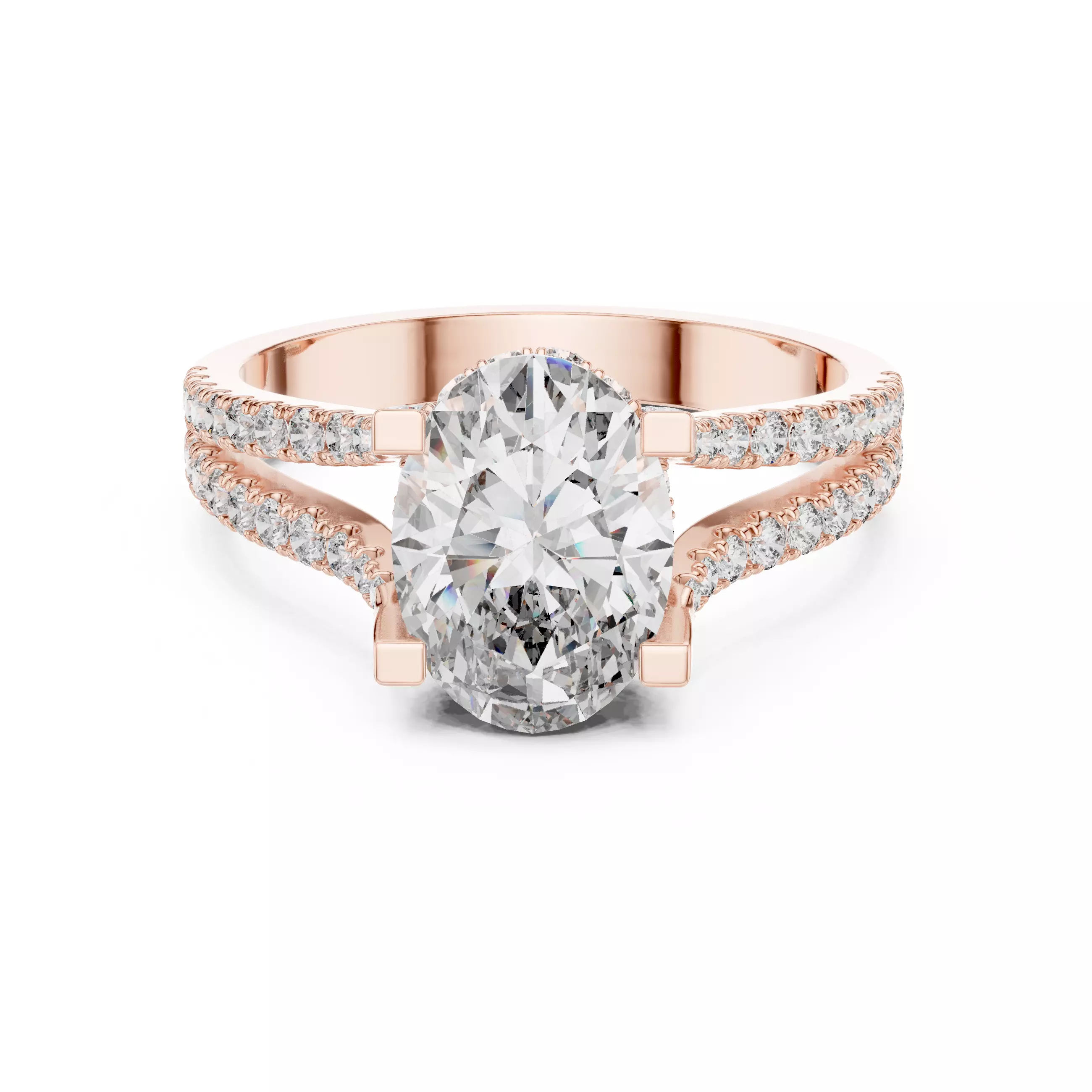 Solitaire Ring 3dm stl renders animation videos details  3D print model_0