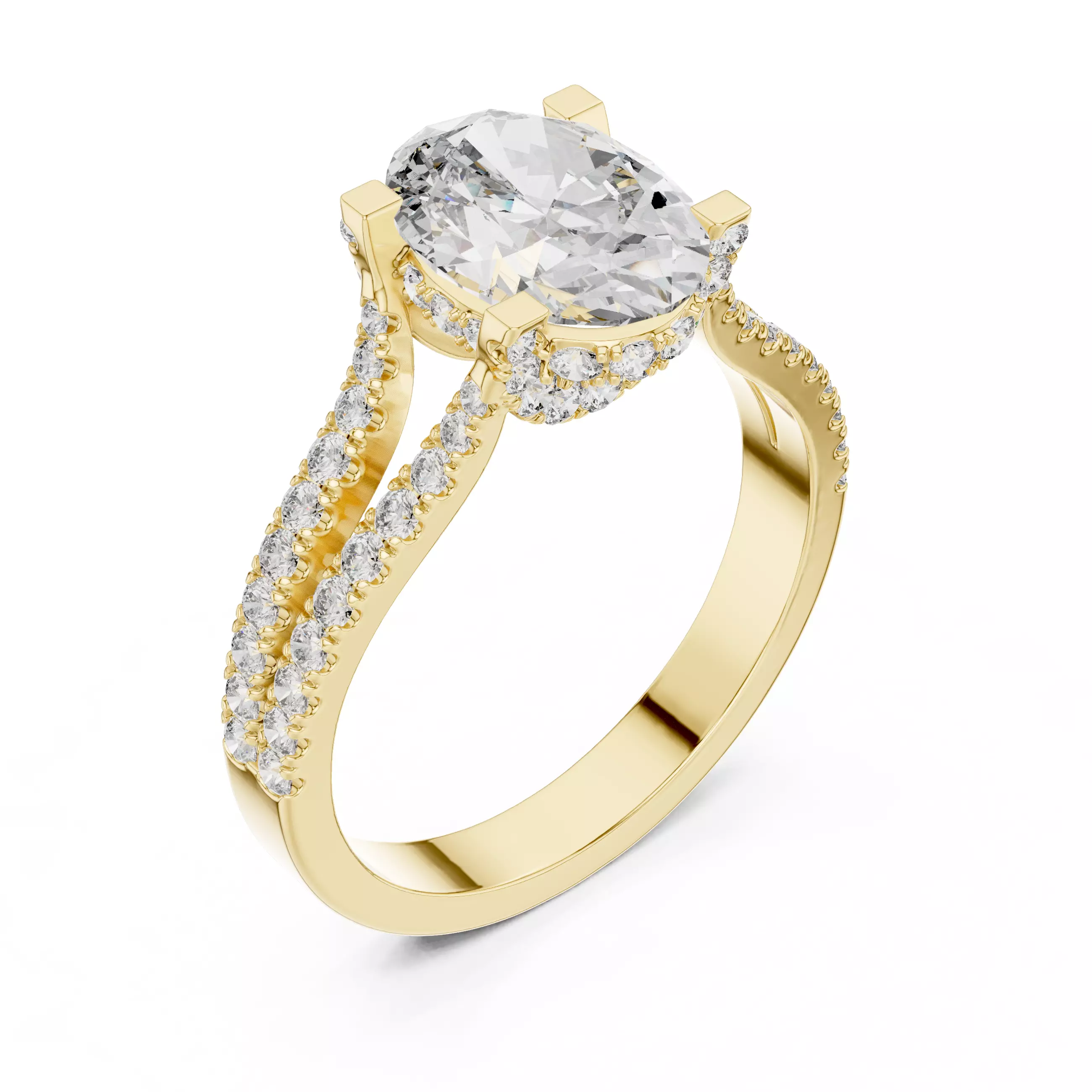 Solitaire Ring 3dm stl renders animation videos details  3D print model_11