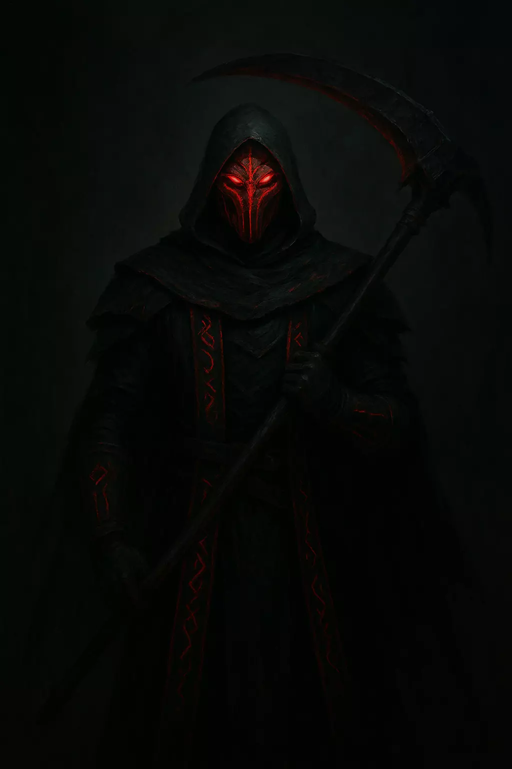 Infernal Overlord vs Dark Reaper Low-poly 3D model_1