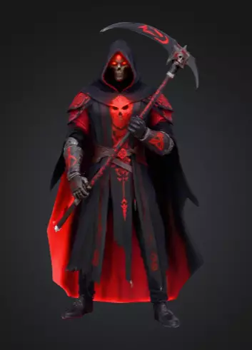 Infernal Overlord vs Dark Reaper Low-poly 3D model_2