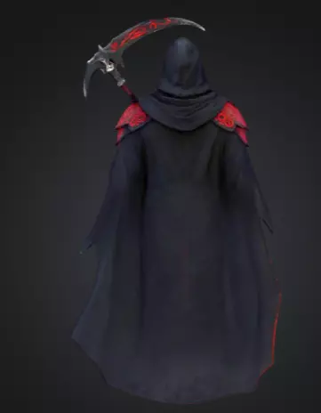 Infernal Overlord vs Dark Reaper Low-poly 3D model_4