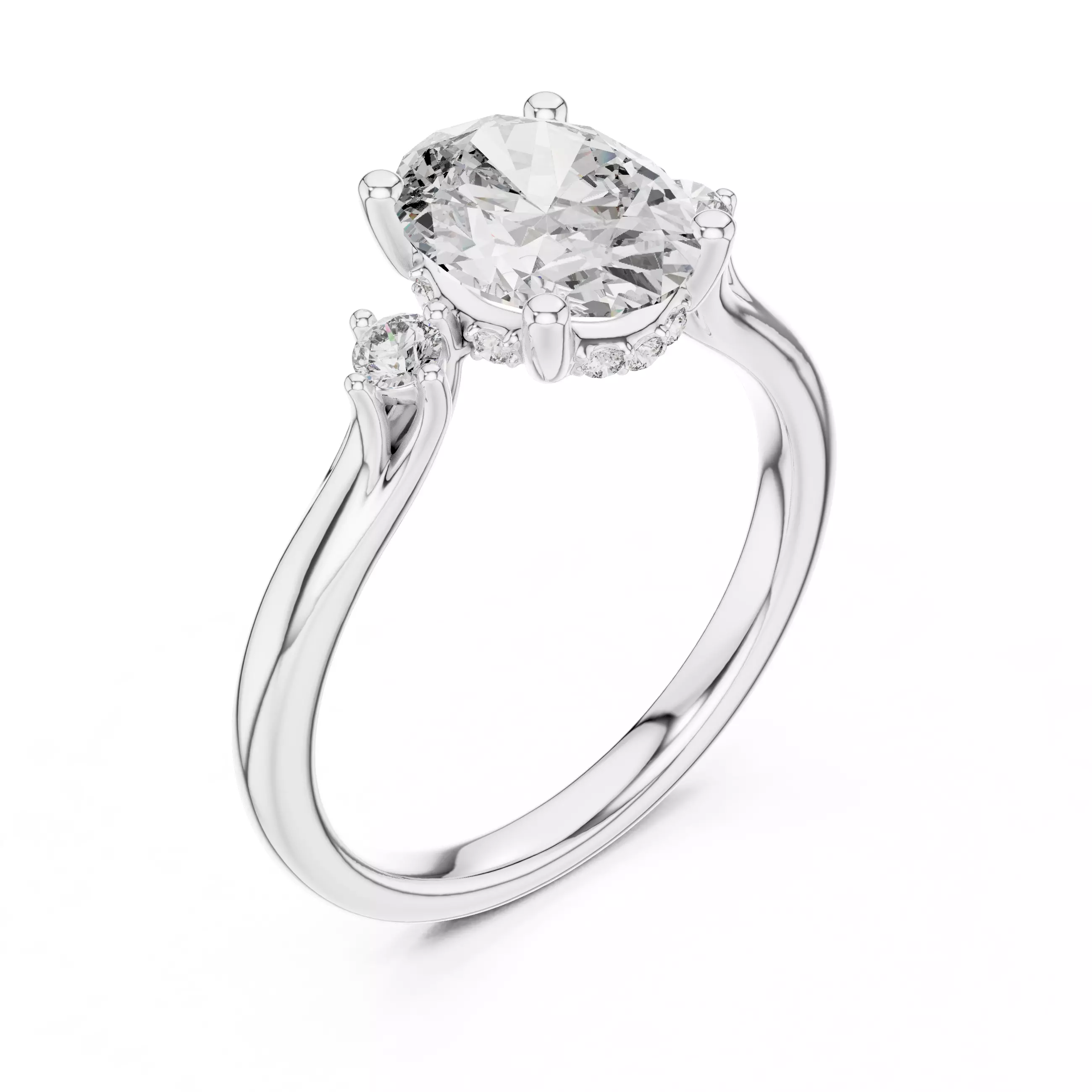 Solitaire Ring 3dm stl renders animation videos details 3D print model_7