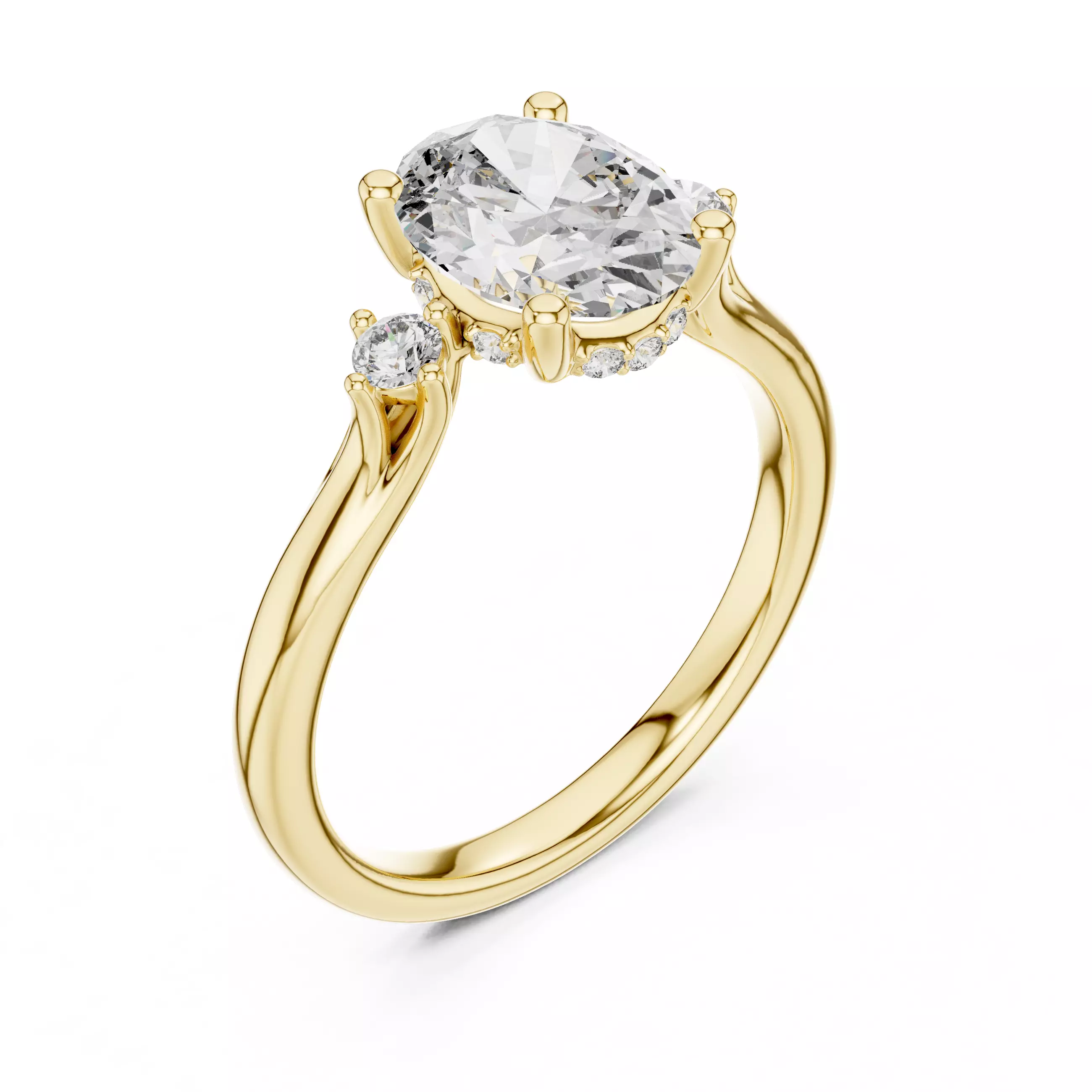 Solitaire Ring 3dm stl renders animation videos details 3D print model_11