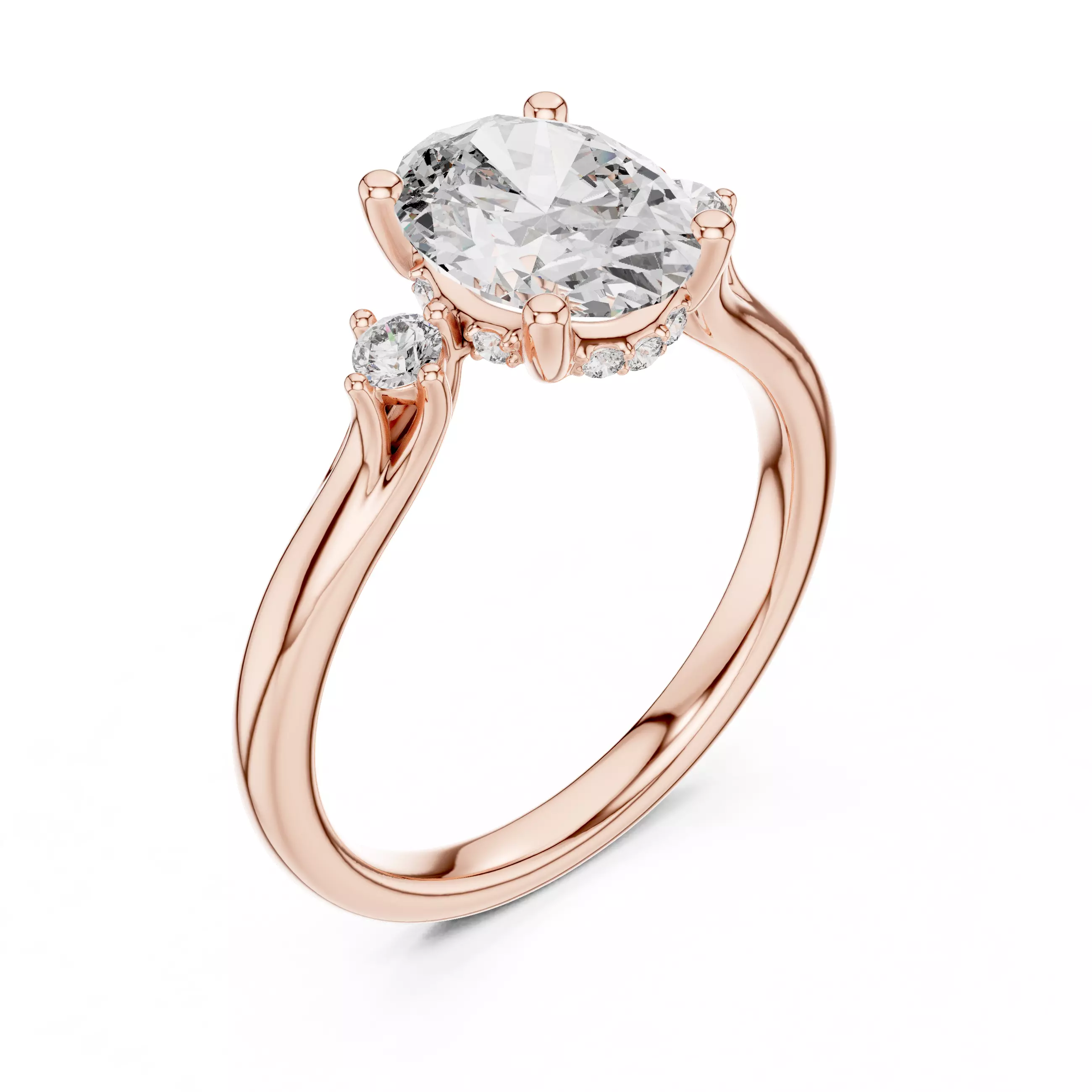 Solitaire Ring 3dm stl renders animation videos details 3D print model_4