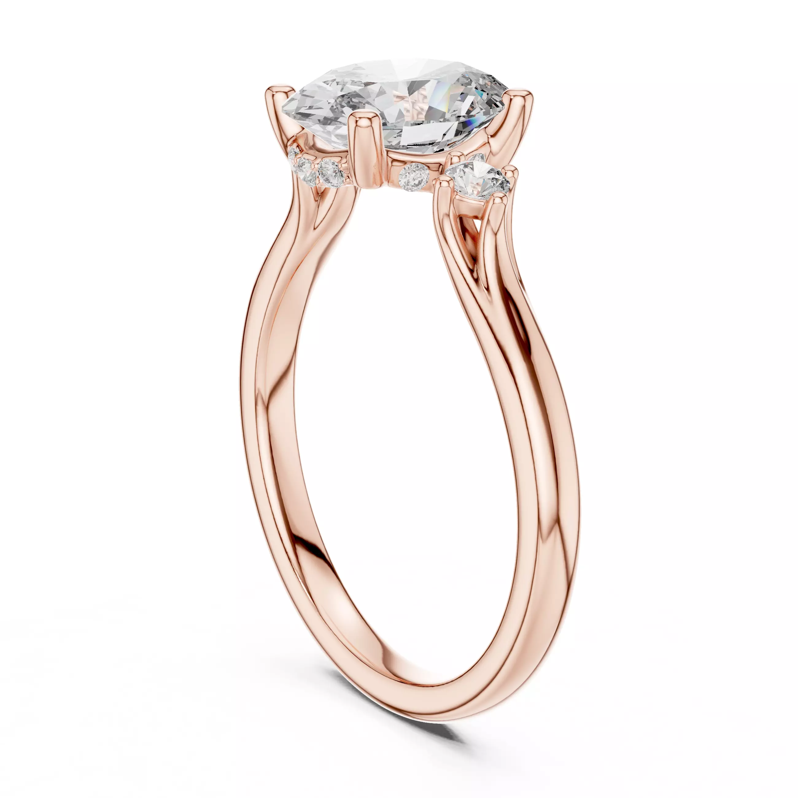 Solitaire Ring 3dm stl renders animation videos details 3D print model_3