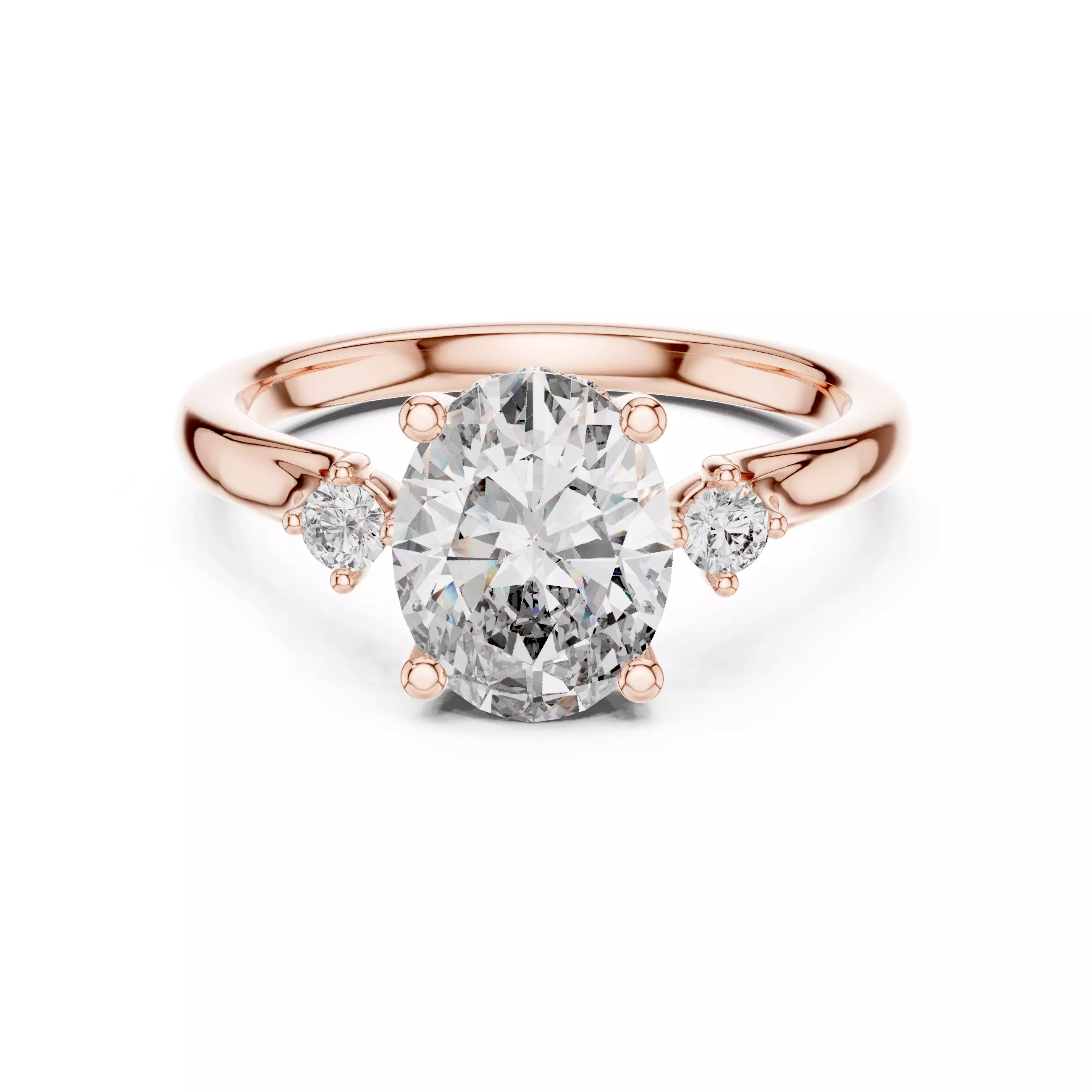 Solitaire Ring 3dm stl renders animation videos details 3D print model_0