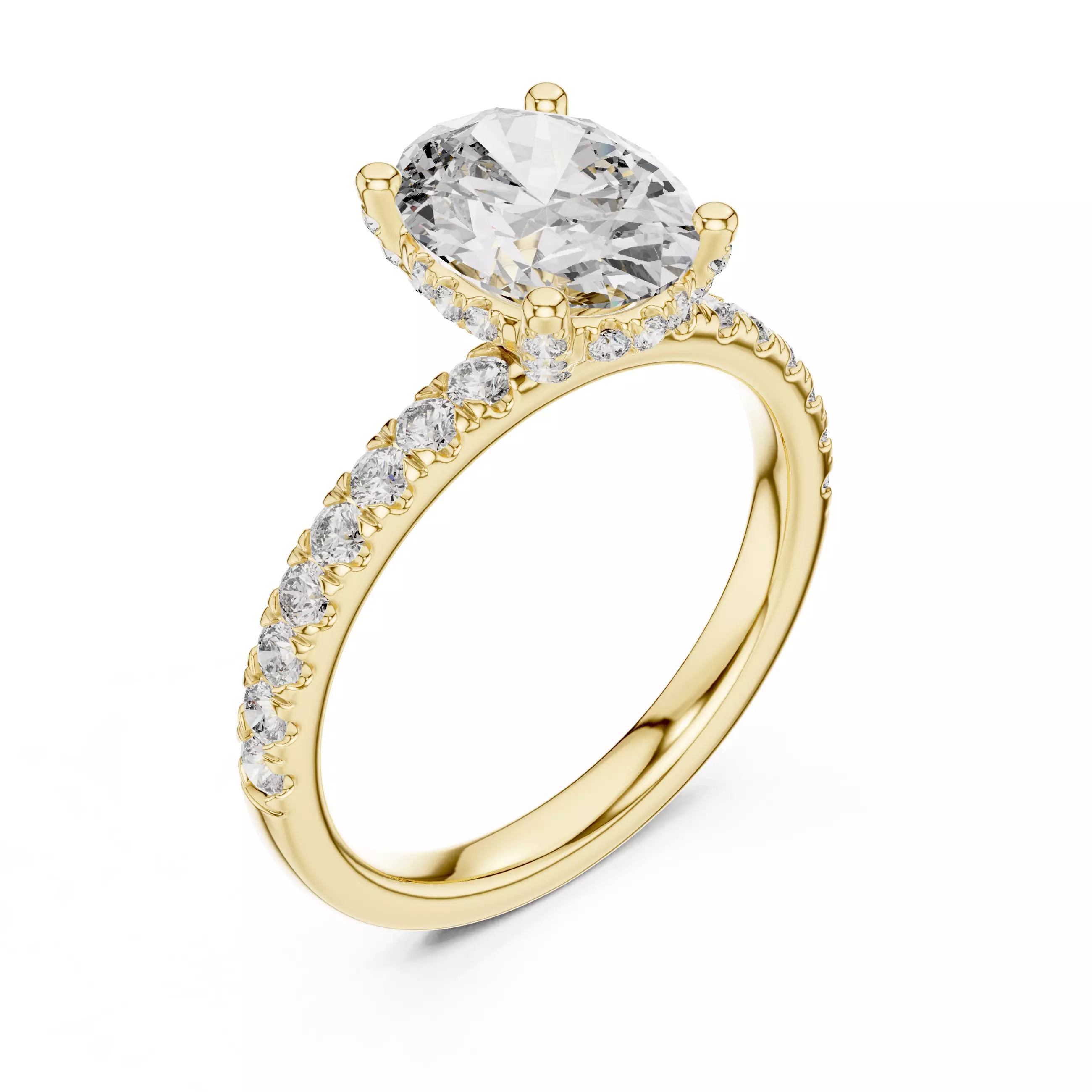 Solitaire Ring 3dm stl renders animation videos details  3D print model_11