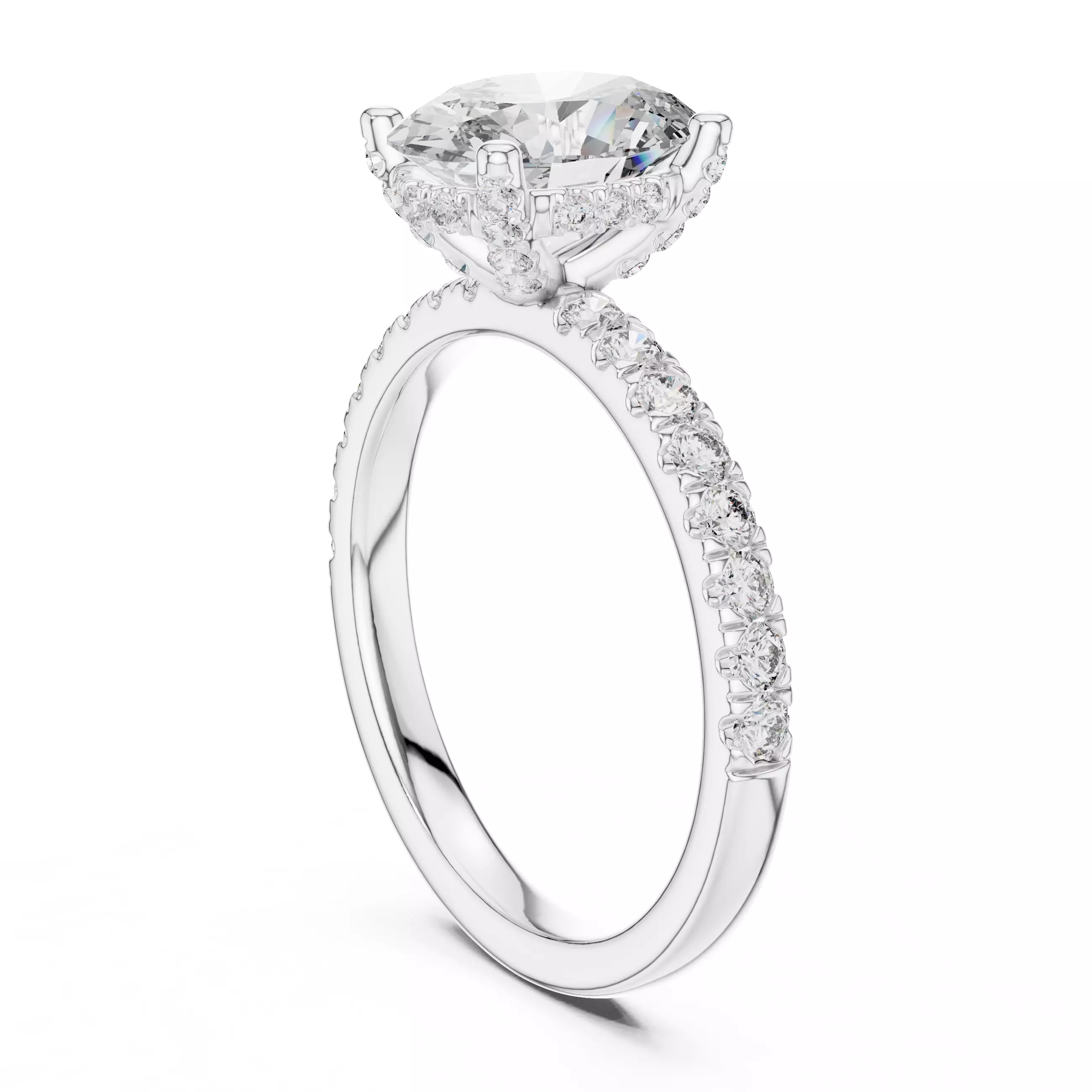 Solitaire Ring 3dm stl renders animation videos details  3D print model_6