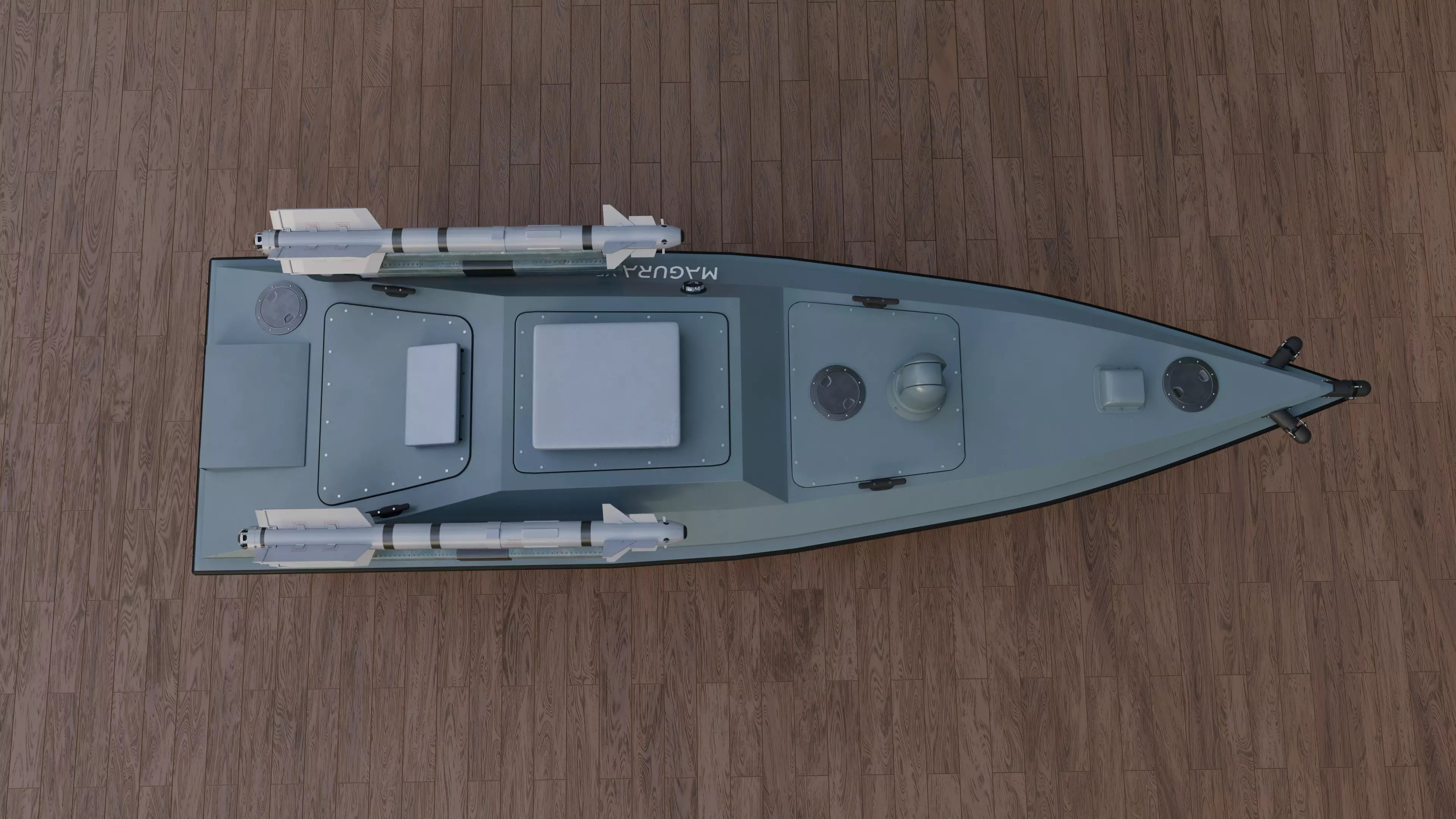 Magura V5 Naval Drone Unmanned Surface Vehicle Low-poly 3D model_13