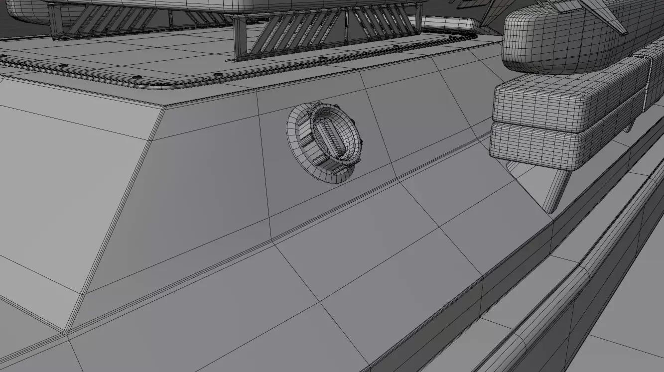 Magura V5 Naval Drone Unmanned Surface Vehicle Low-poly 3D model_18