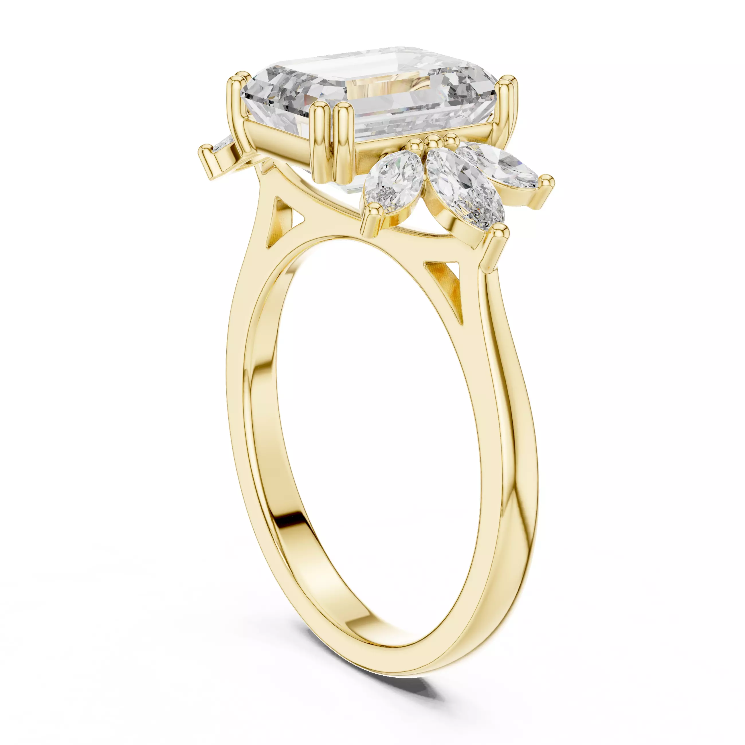 Solitaire Ring 3dm stl renders animation videos details 3D print model_10