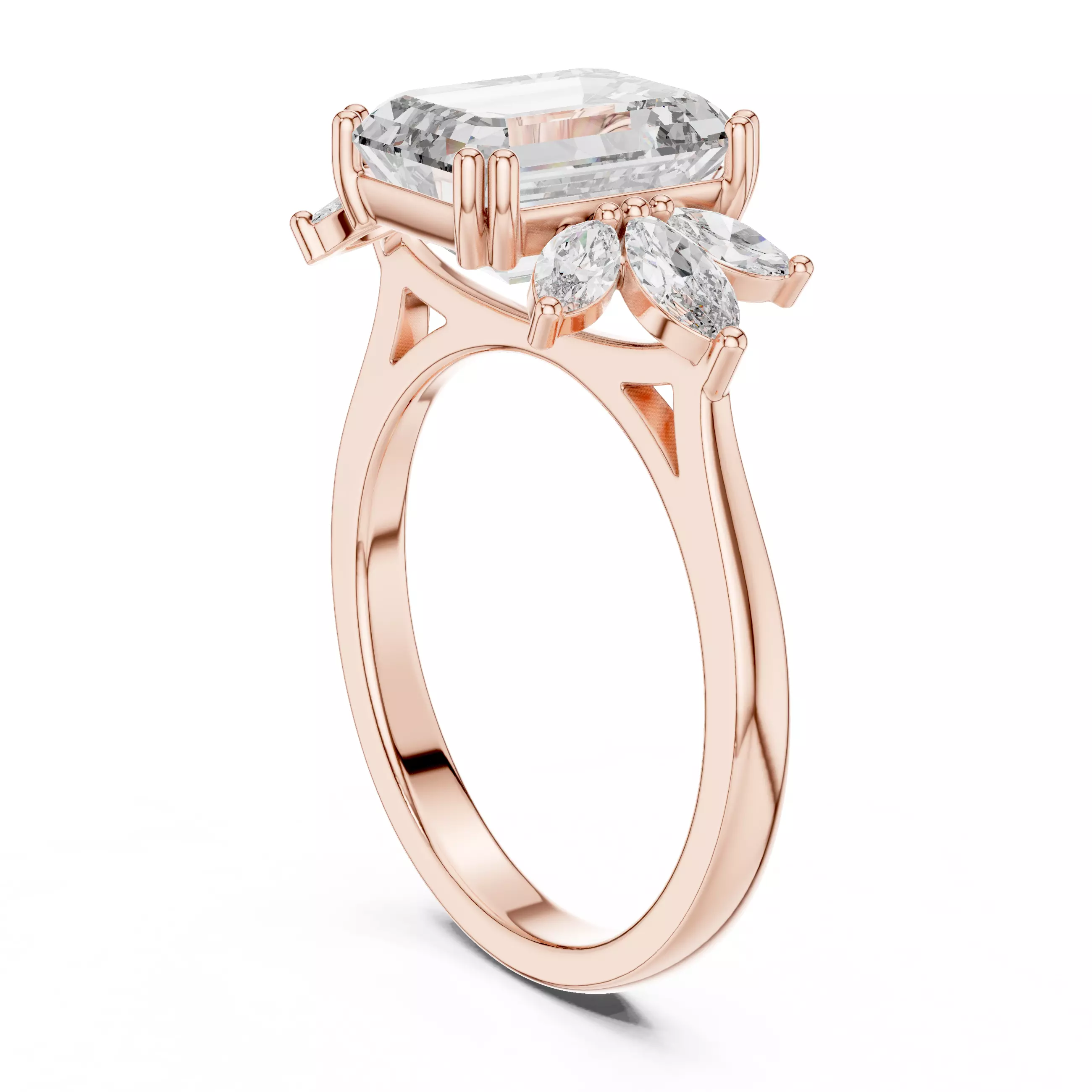 Solitaire Ring 3dm stl renders animation videos details 3D print model_3