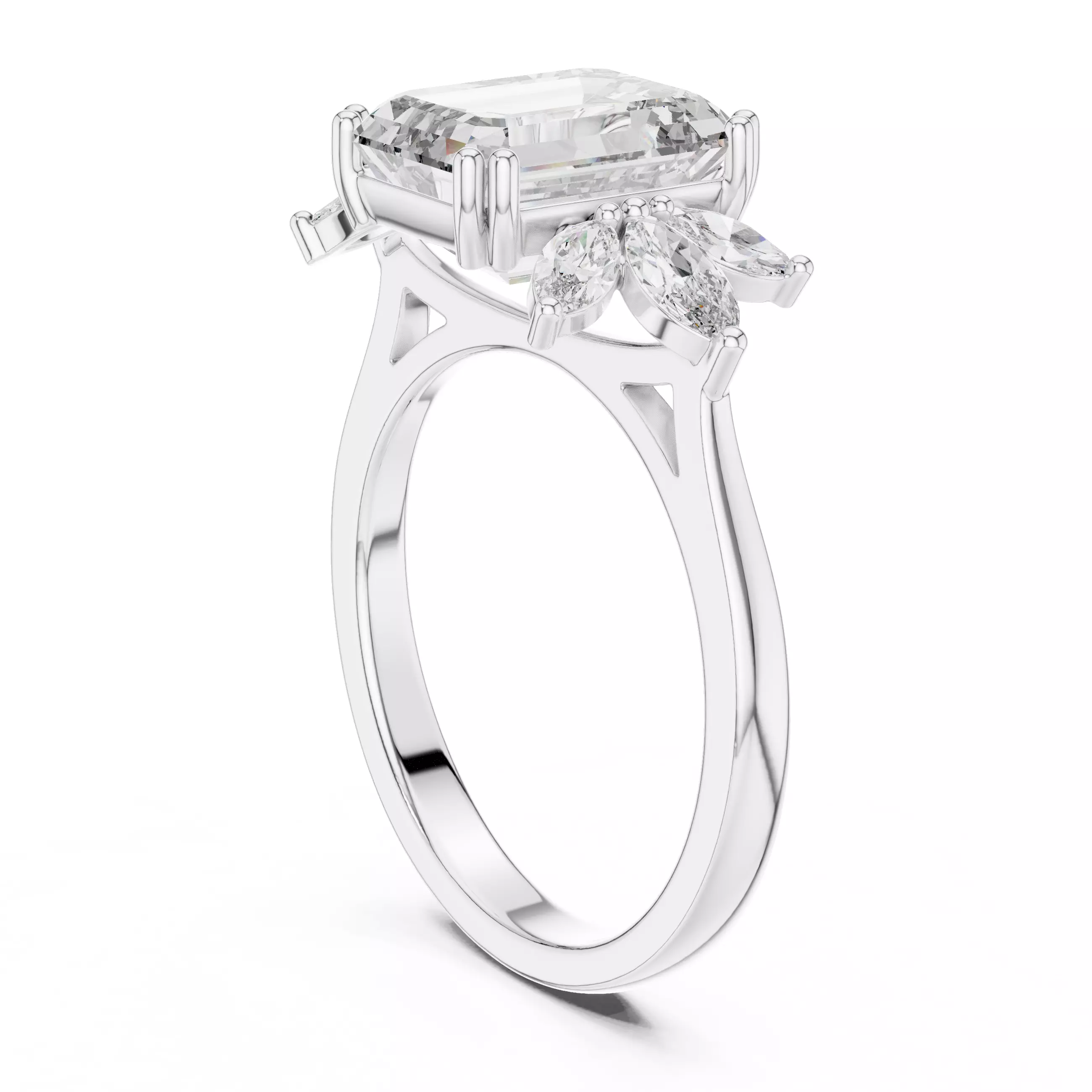 Solitaire Ring 3dm stl renders animation videos details 3D print model_6