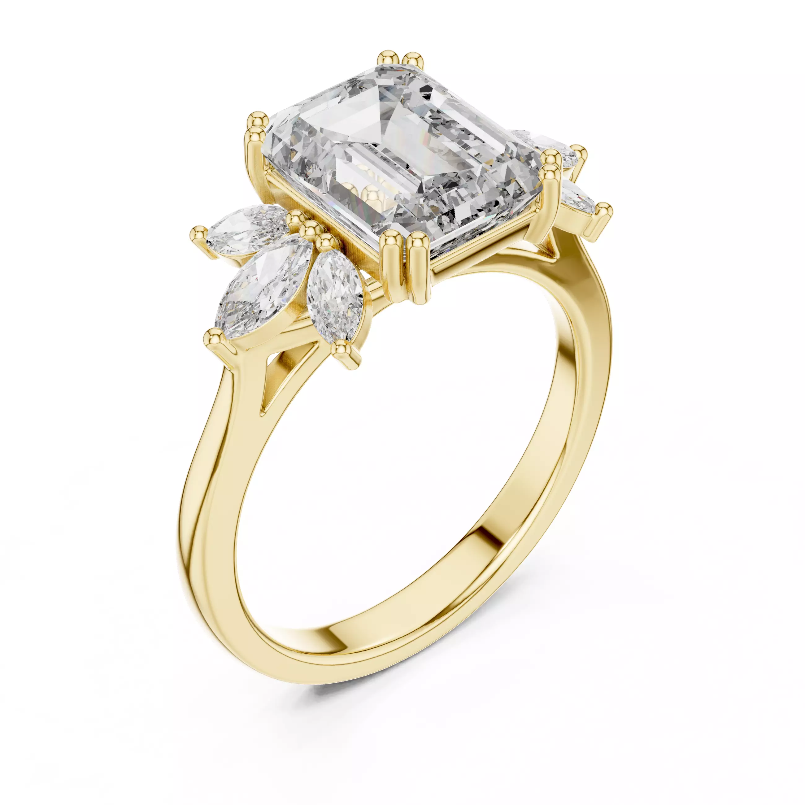 Solitaire Ring 3dm stl renders animation videos details 3D print model_11