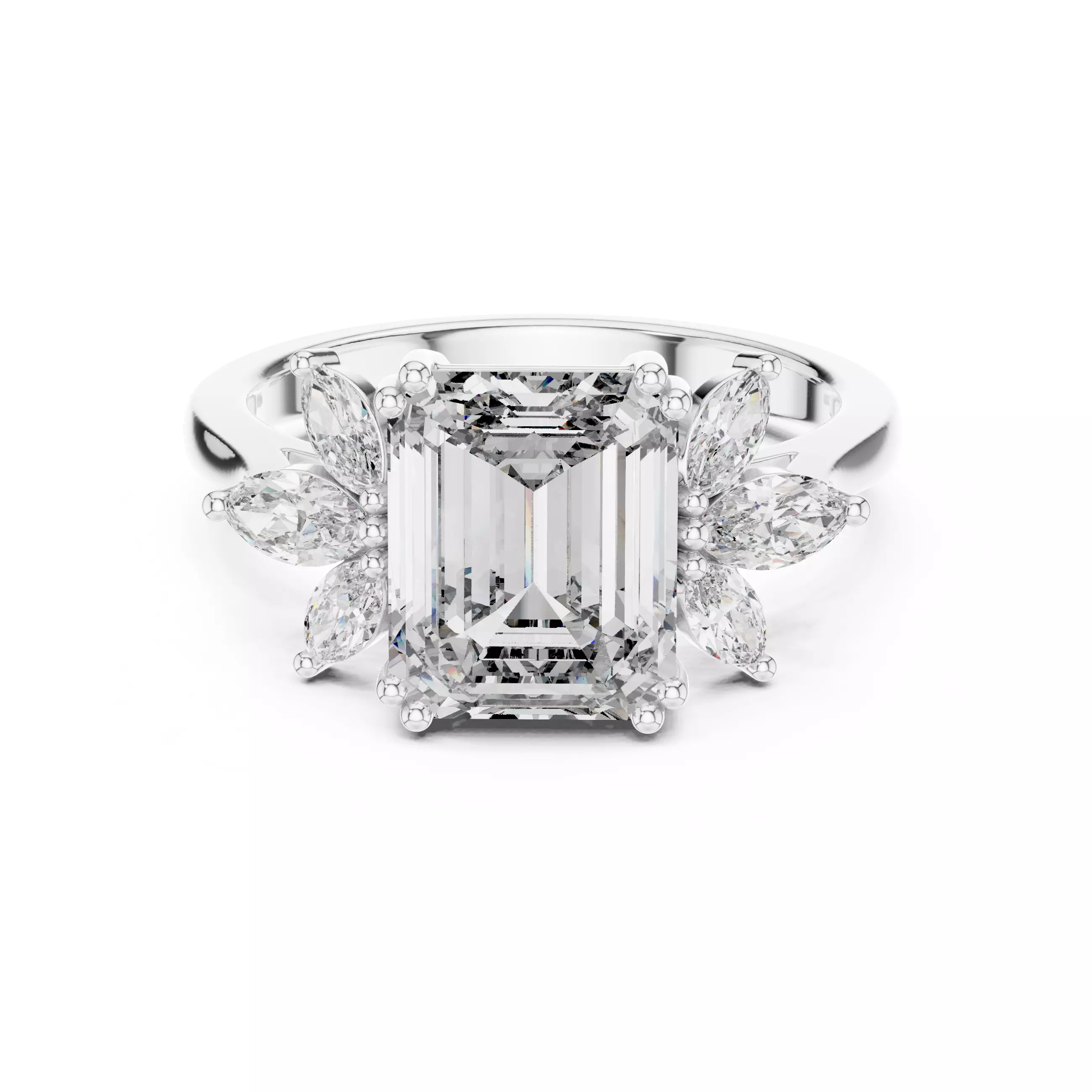 Solitaire Ring 3dm stl renders animation videos details 3D print model_9