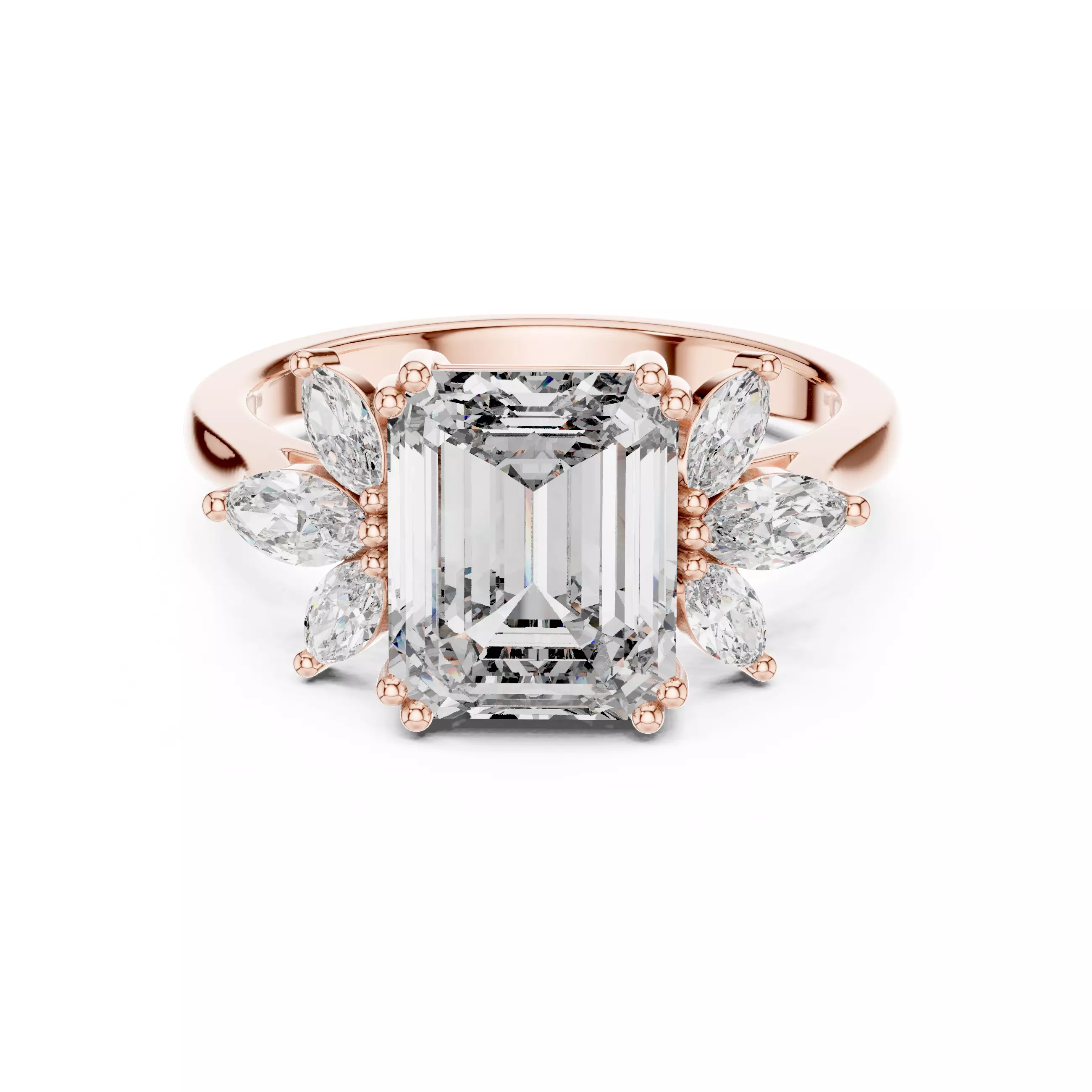 Solitaire Ring 3dm stl renders animation videos details 3D print model_0