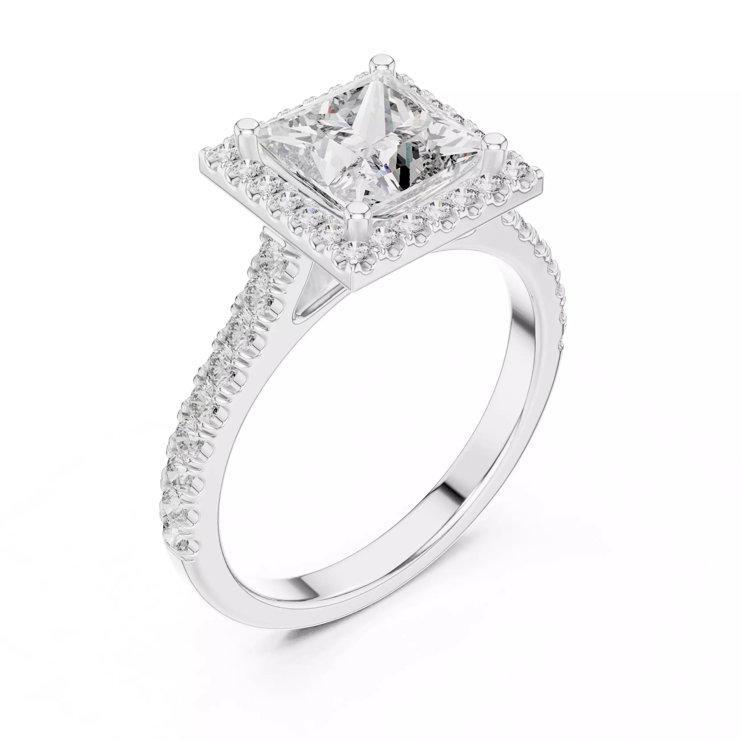 Solitaire Ring 3dm stl renders animation videos details 3D print model_7