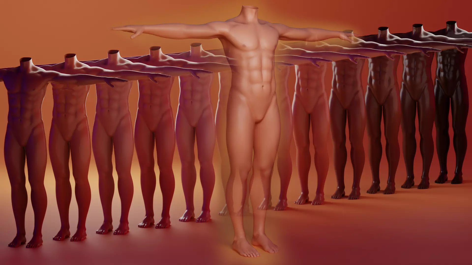 Human base F415 Low-poly 3D model_0