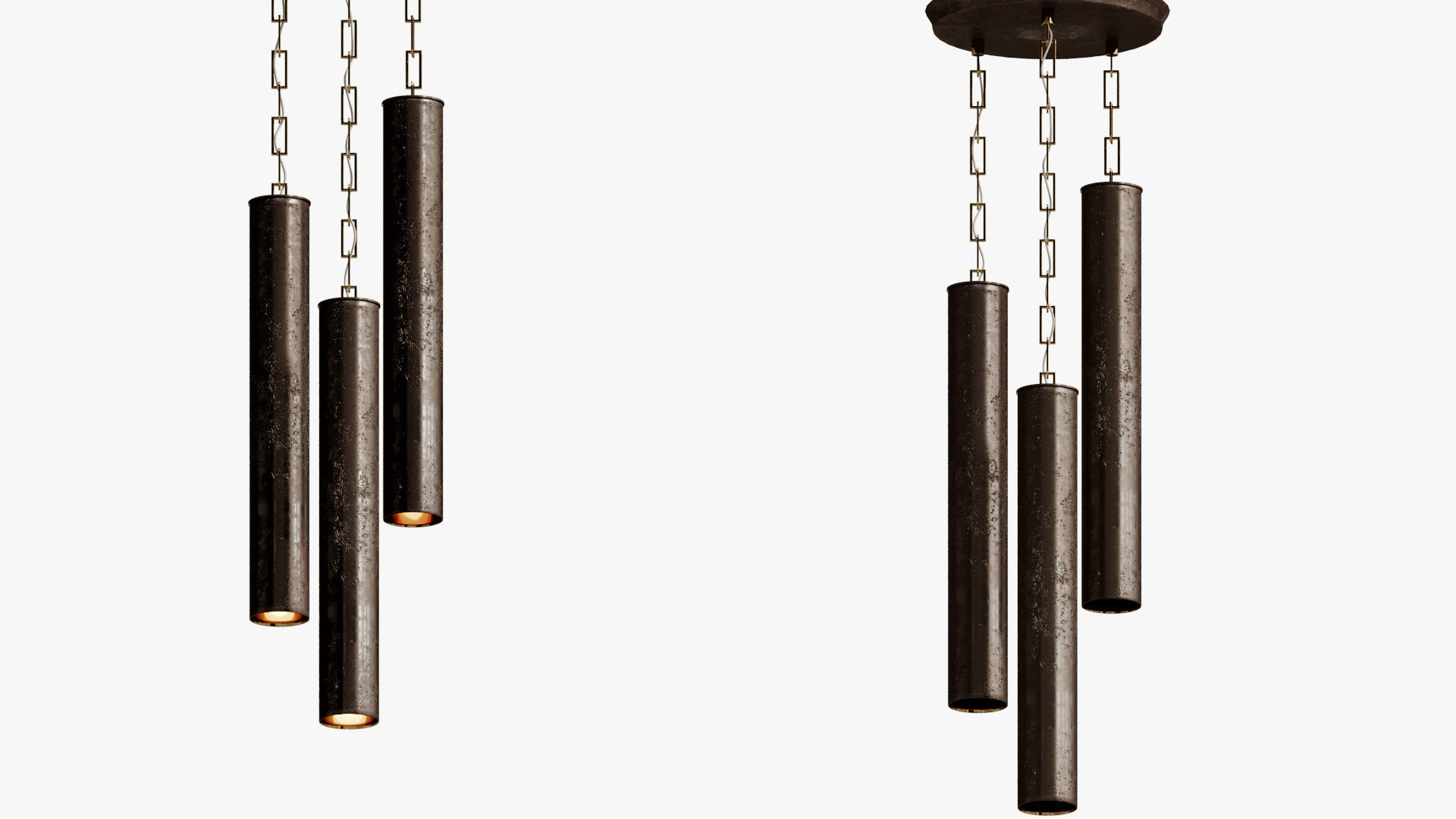 Arteriors Mitsuko Fixed Chandelier 3D model_4