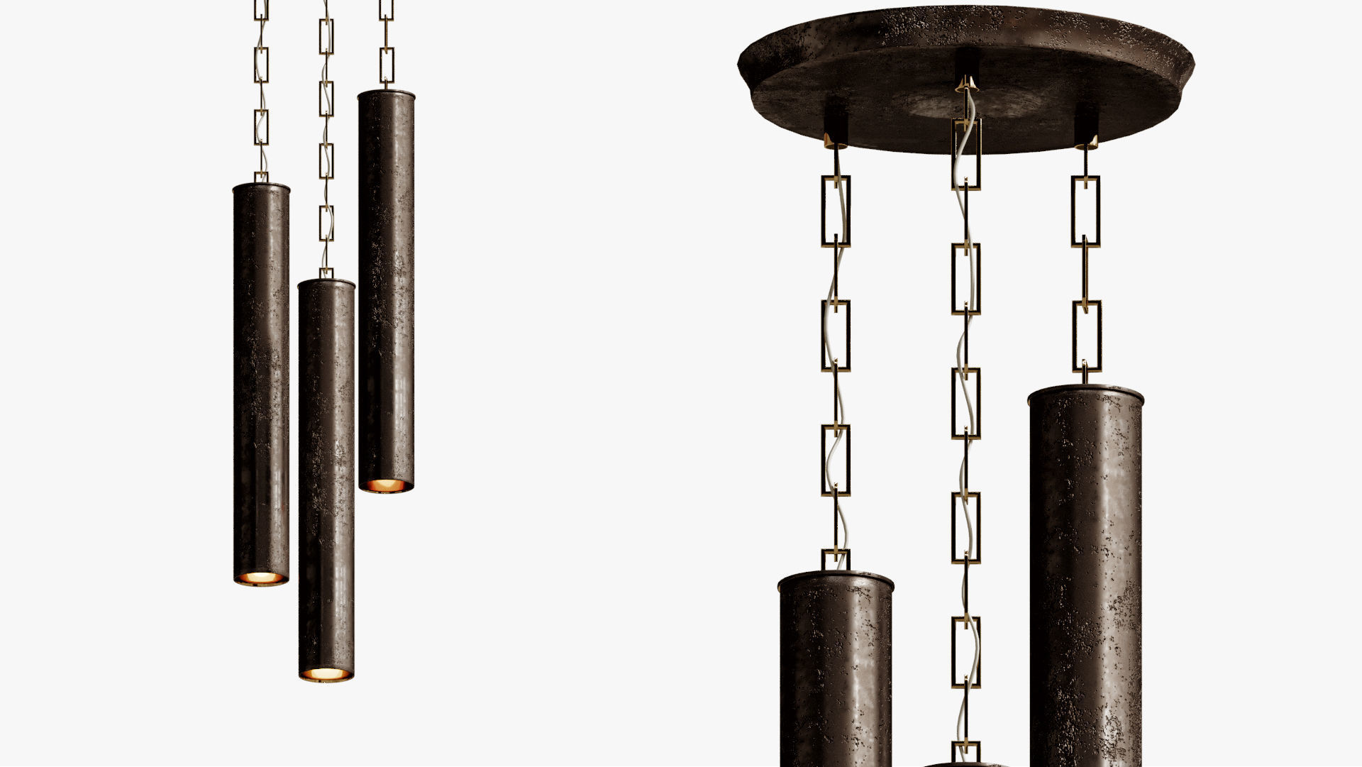 Arteriors Mitsuko Fixed Chandelier 3D model_3