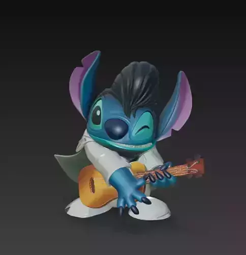 Stitch Elvis 3D print model
