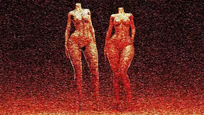 Female Base F860 Low-poly 3D model Female Base F860 Low-poly 3D model