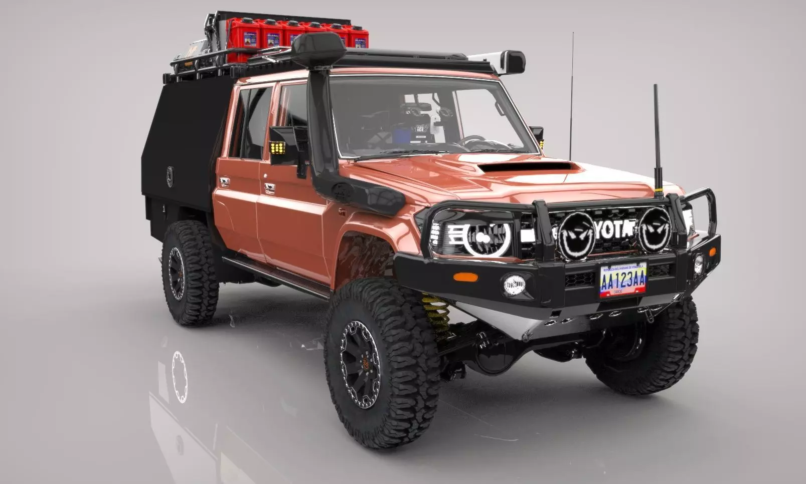 TOYOTA LAND CRUISER ARB Low-poly 3D model