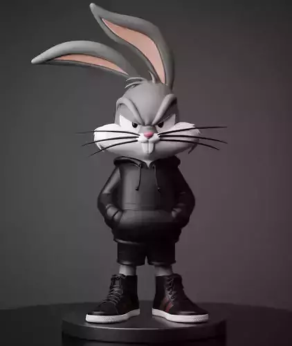 Bugs Bunny Streetwear - 3D Printable STL- pre-supported