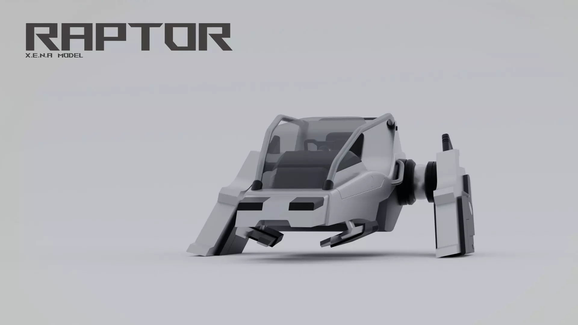 Space Ship Sci-Fi 3D model_1