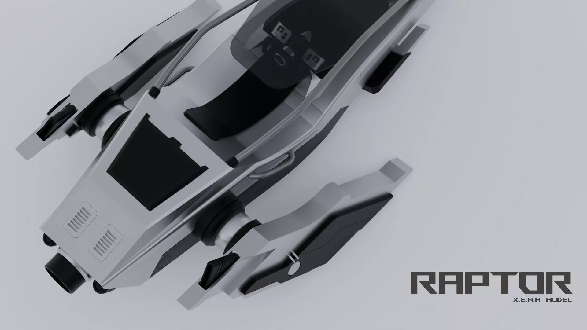 Space Ship Sci-Fi 3D model_7