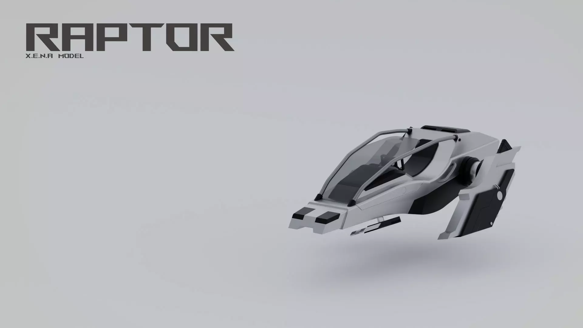 Space Ship Sci-Fi 3D model_2