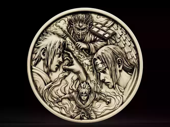 anime pendant  3D print model