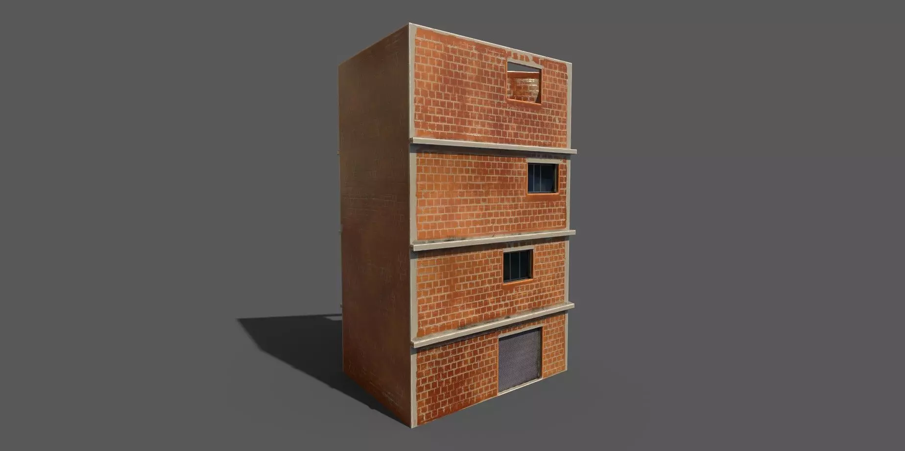 House 09 Low-poly 3D model_1