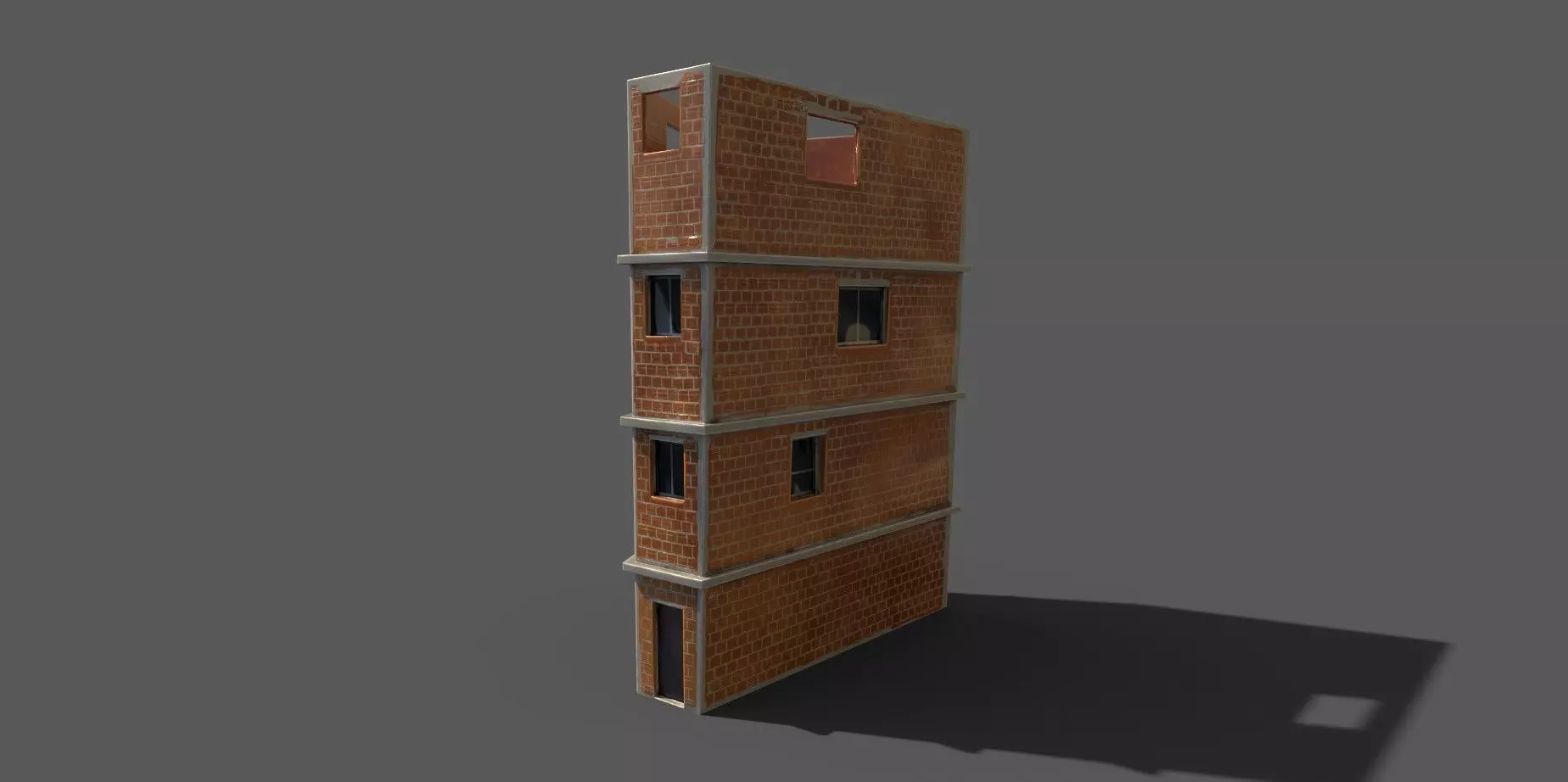 House 09 Low-poly 3D model_0