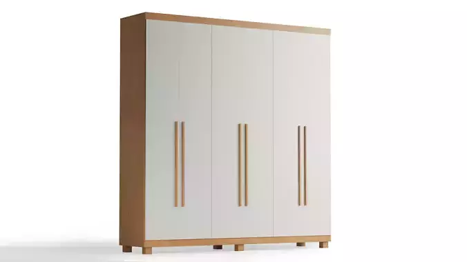 Modern Wardrobe - Jequetiba Collection 3D model Modern Wardrobe - Jequetiba Collection 3D model