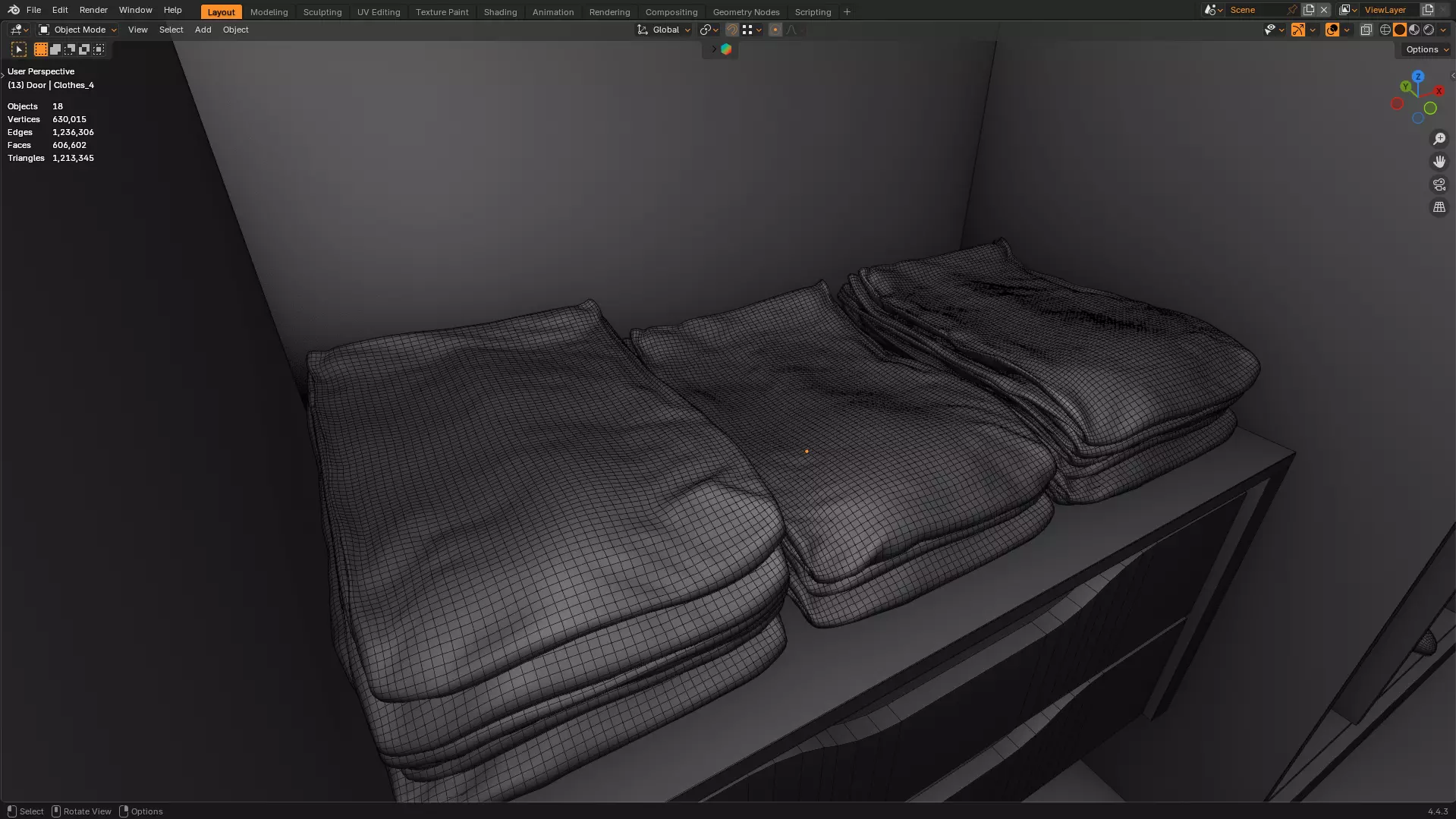 Modern Wardrobe - Jequetiba Collection 3D model_12