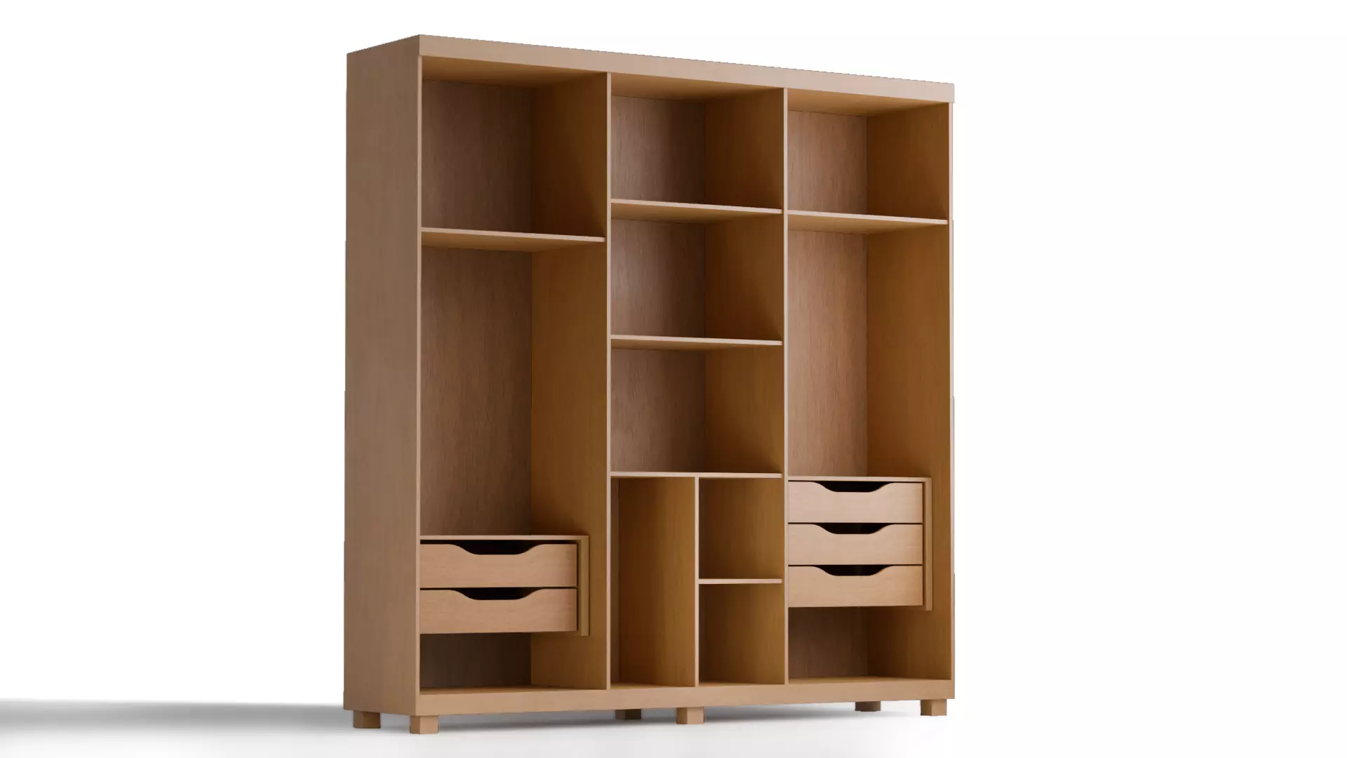 Modern Wardrobe - Jequetiba Collection 3D model_2