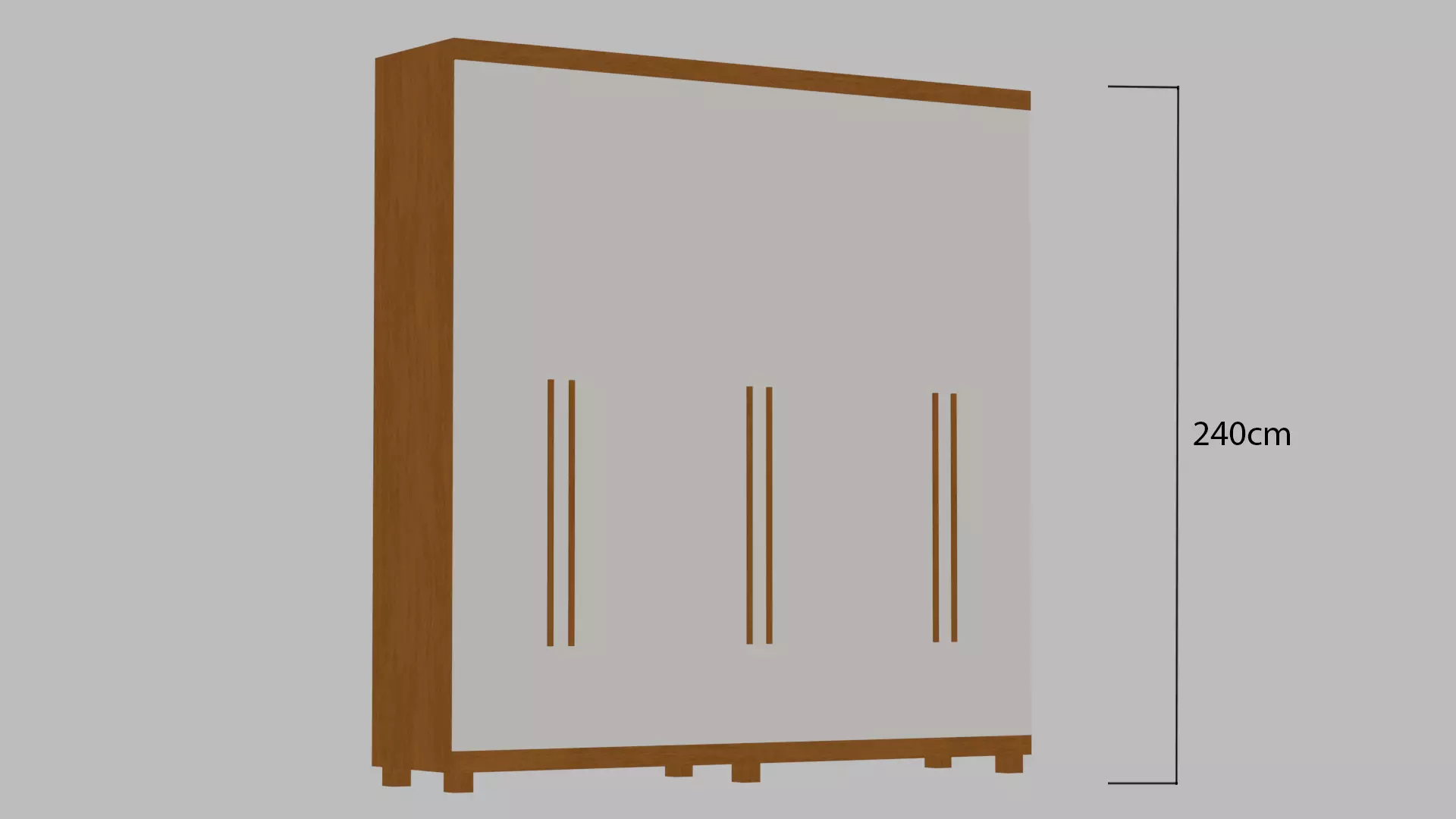 Modern Wardrobe - Jequetiba Collection 3D model_4